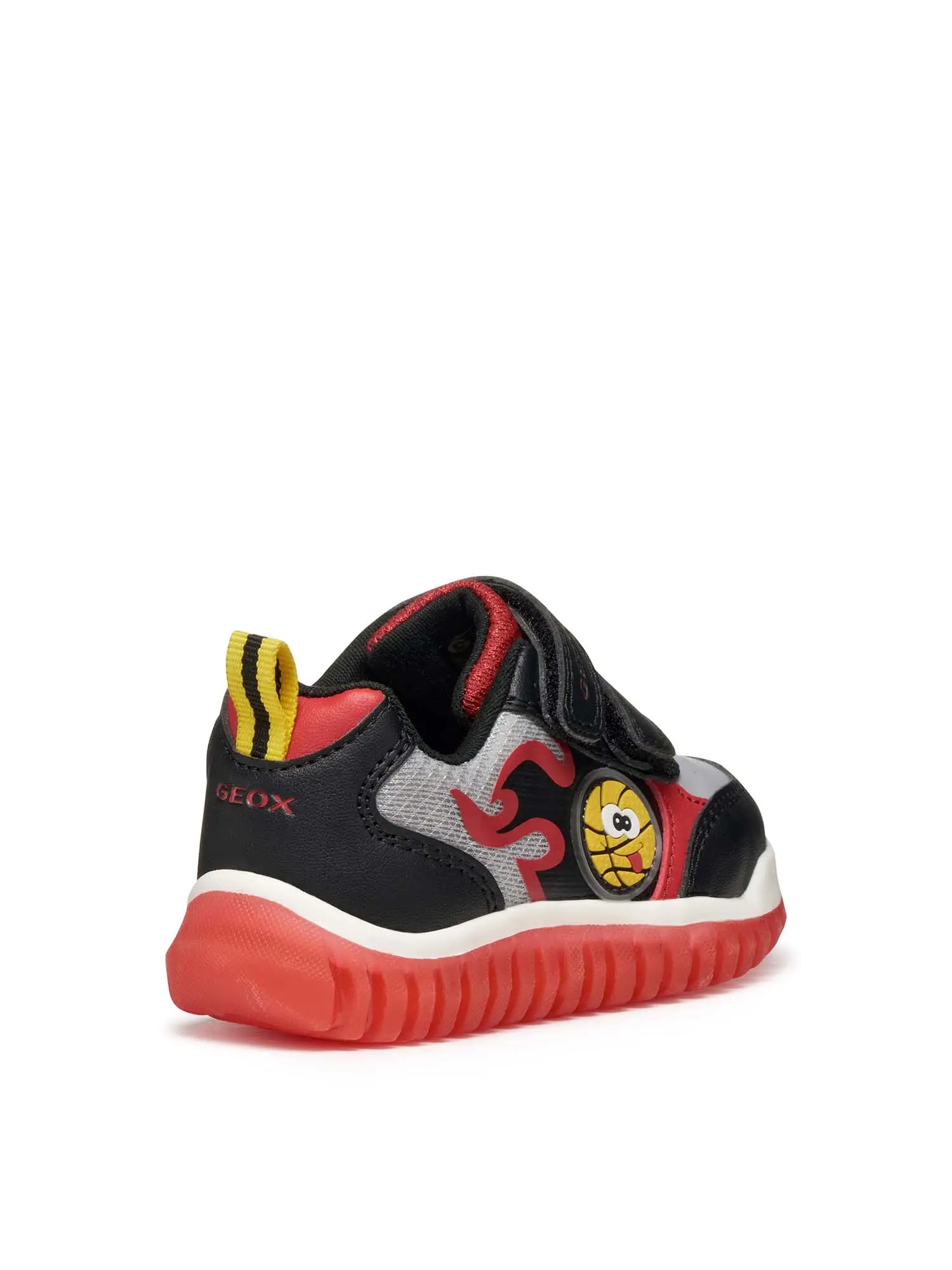 SNEAKERS BAMBINO - GEOX NERO-ROSSO - B565ZA 0BC14 - Image 5