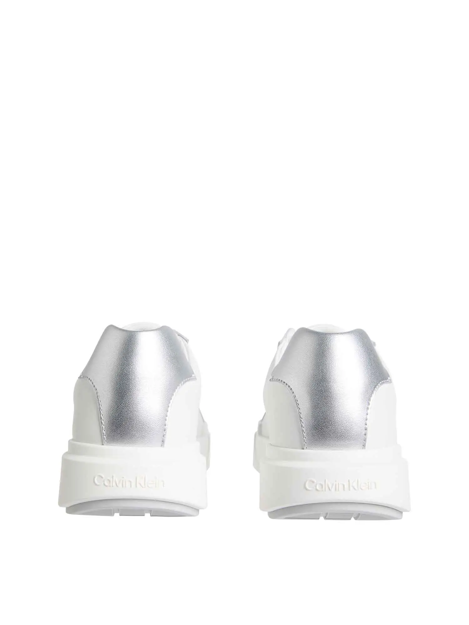 SNEAKERS DONNA - CALVIN KLEIN BIANCO-ARGENTO - YW0YW01948 - Image 4