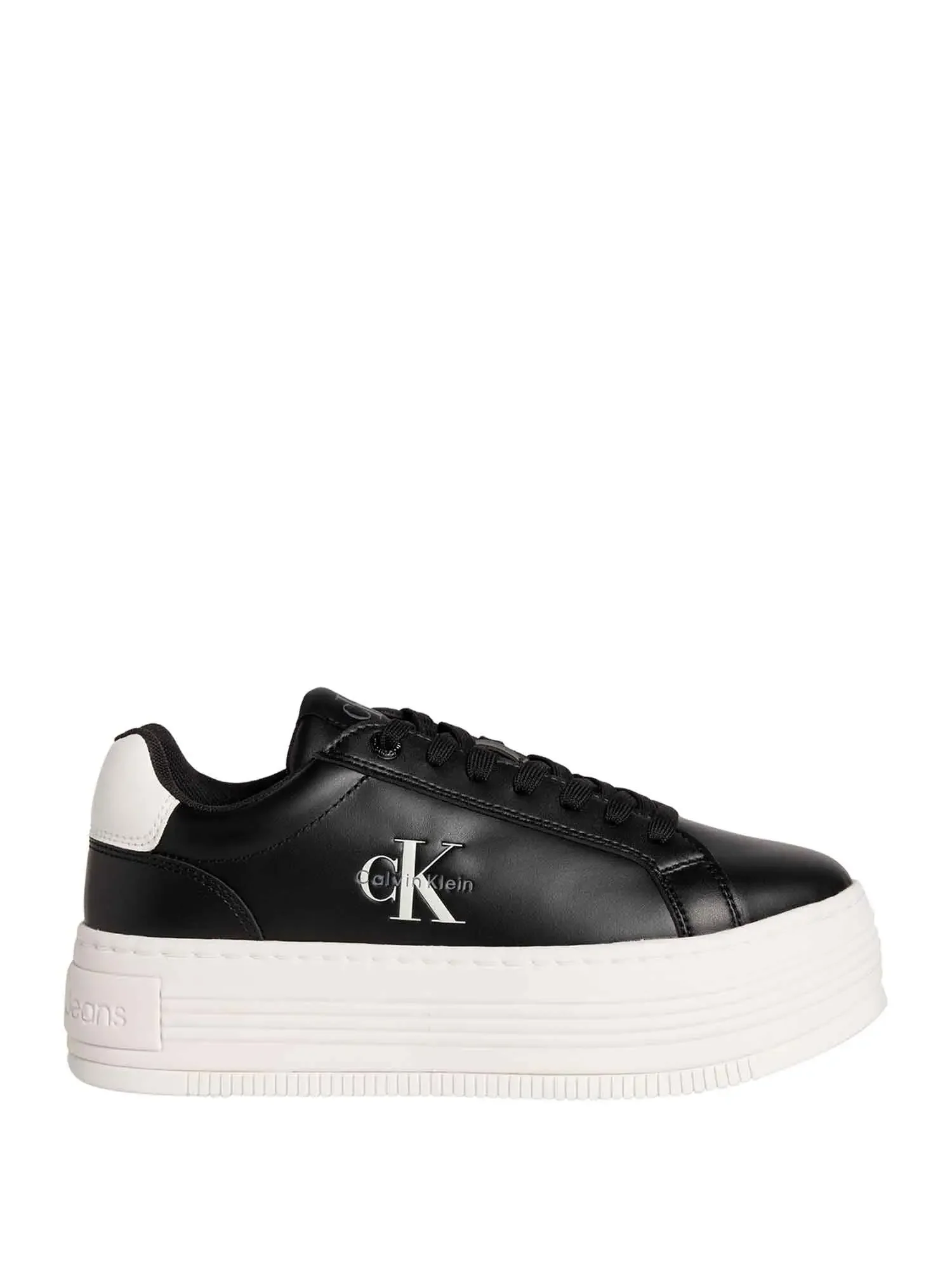 SNEAKERS DONNA - CALVIN KLEIN NERO-BIANCO - YW0YW01878