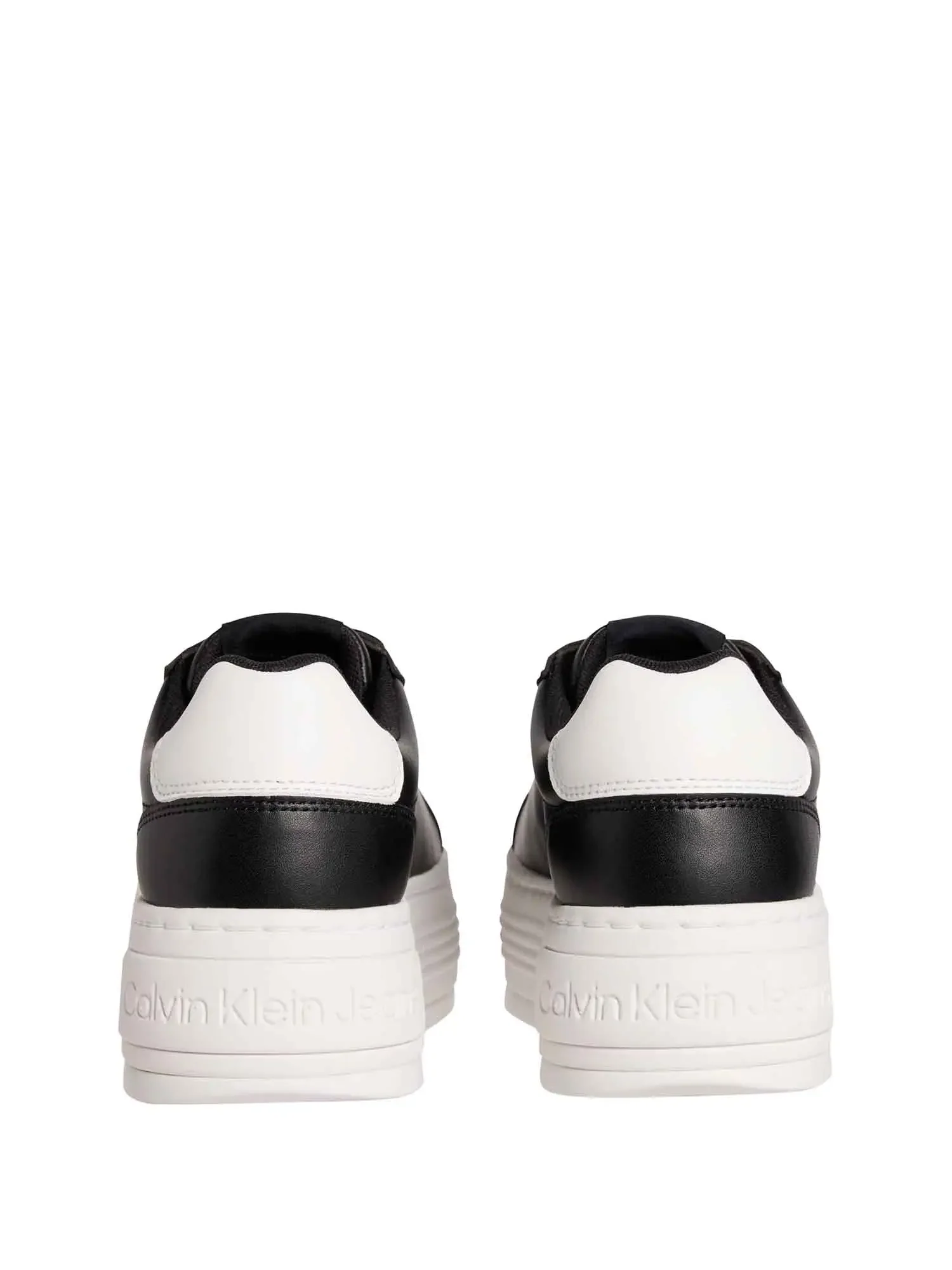 SNEAKERS DONNA - CALVIN KLEIN NERO-BIANCO - YW0YW01878 - Image 3