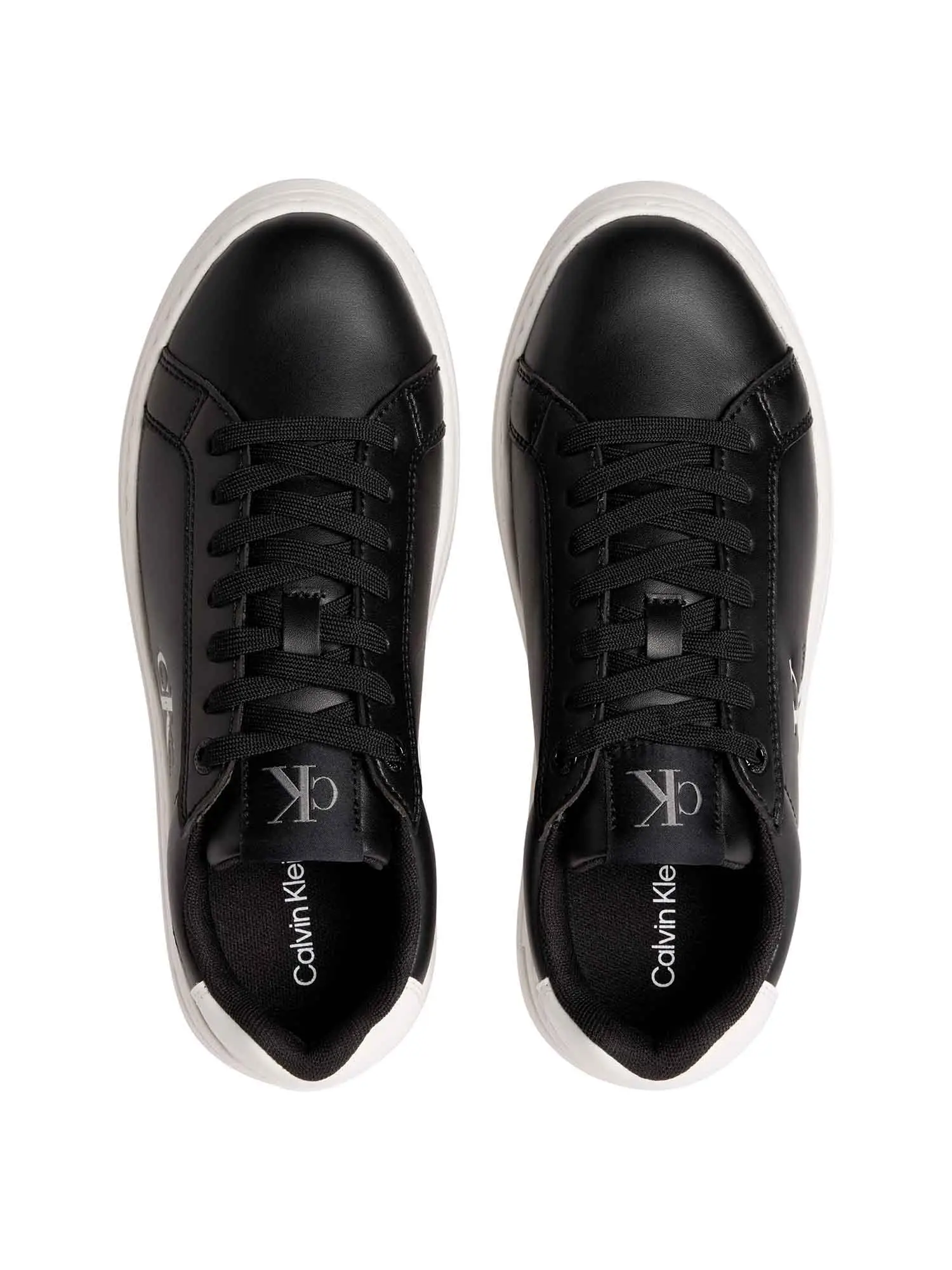 SNEAKERS DONNA - CALVIN KLEIN NERO-BIANCO - YW0YW01878 - Image 4