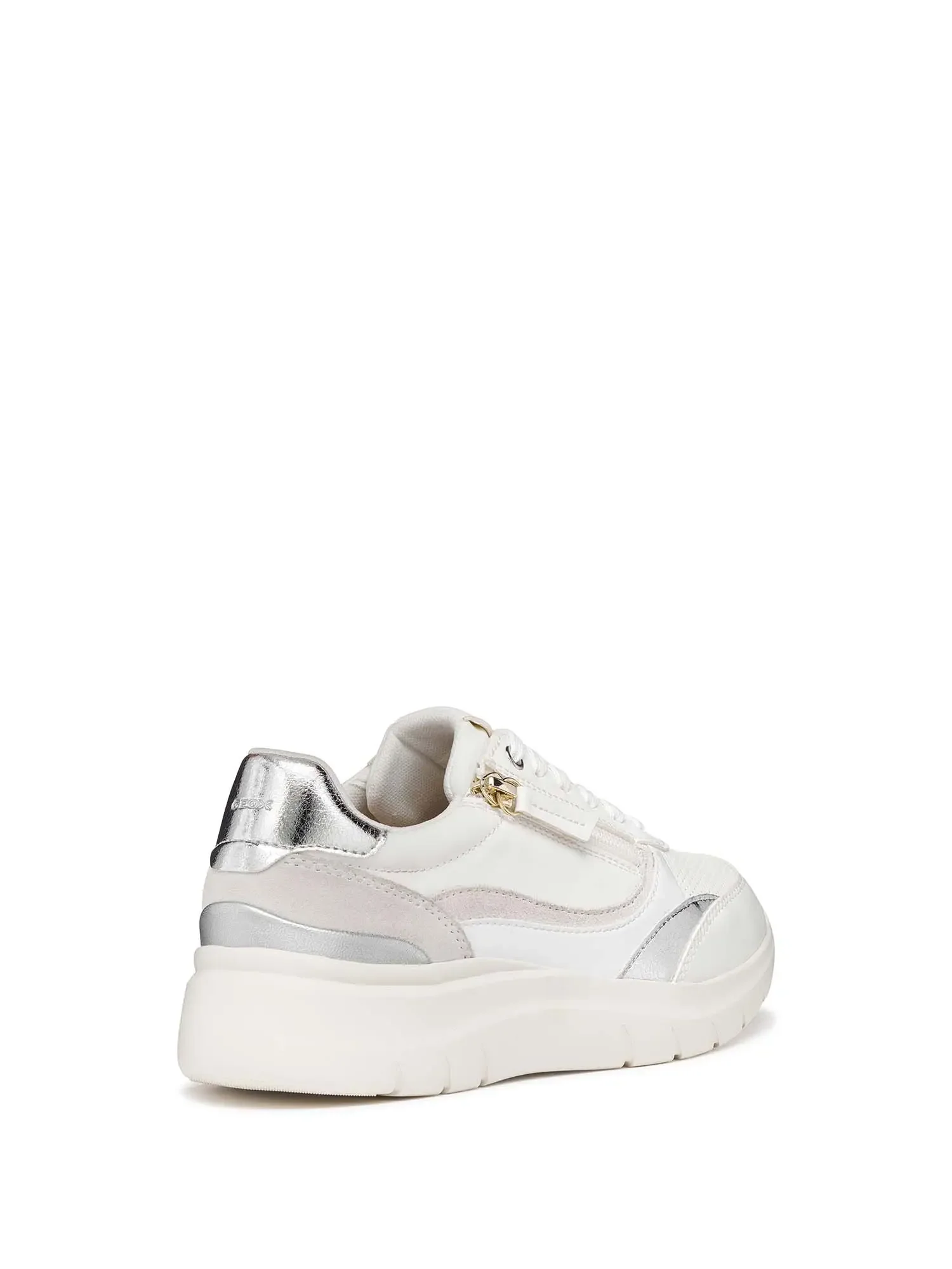 SNEAKERS DONNA - GEOX BIANCO-ARGENTO - D56YNE 0BCBN - Image 4