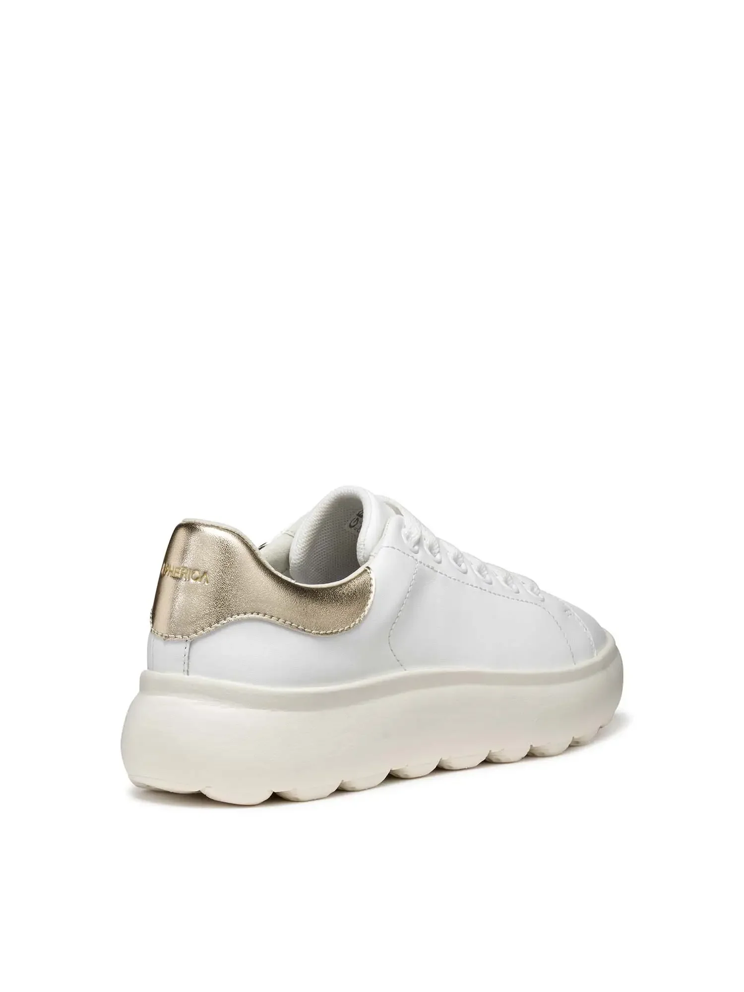 SNEAKERS DONNA - GEOX BIANCO-ORO - D45TCD 085BN - Image 4