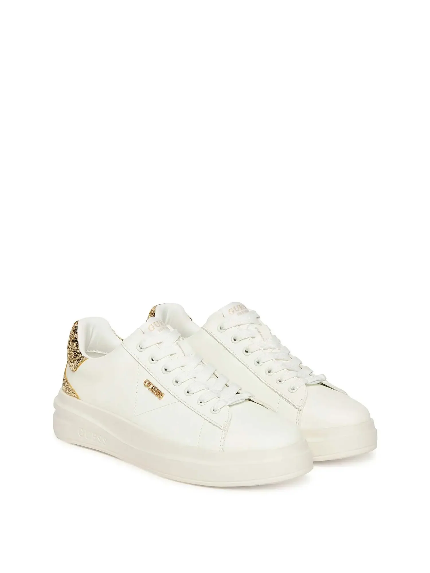 SNEAKERS DONNA - GUESS BIANCO-ORO - FLFE10 ELE12 - Image 2