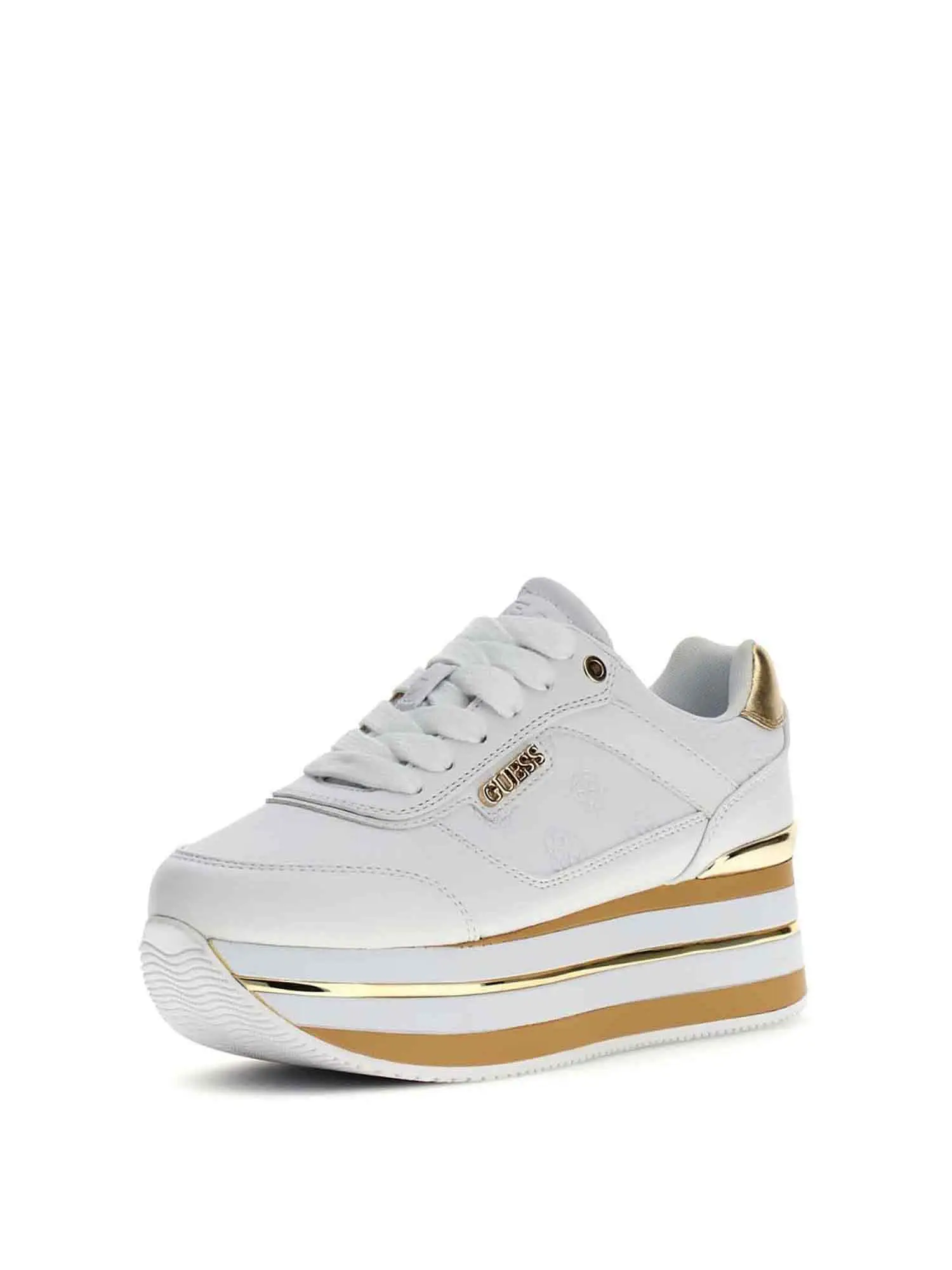 SNEAKERS DONNA - GUESS BIANCO-PLATINO - FLJHN4 ELE12 - Image 2