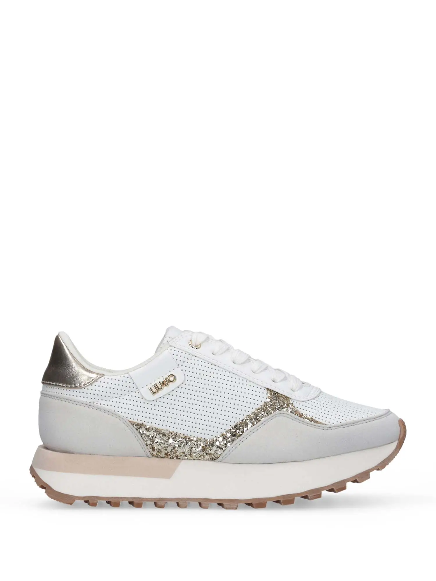 SNEAKERS DONNA - LIU-JO BIANCO-ORO - BA6065TX524