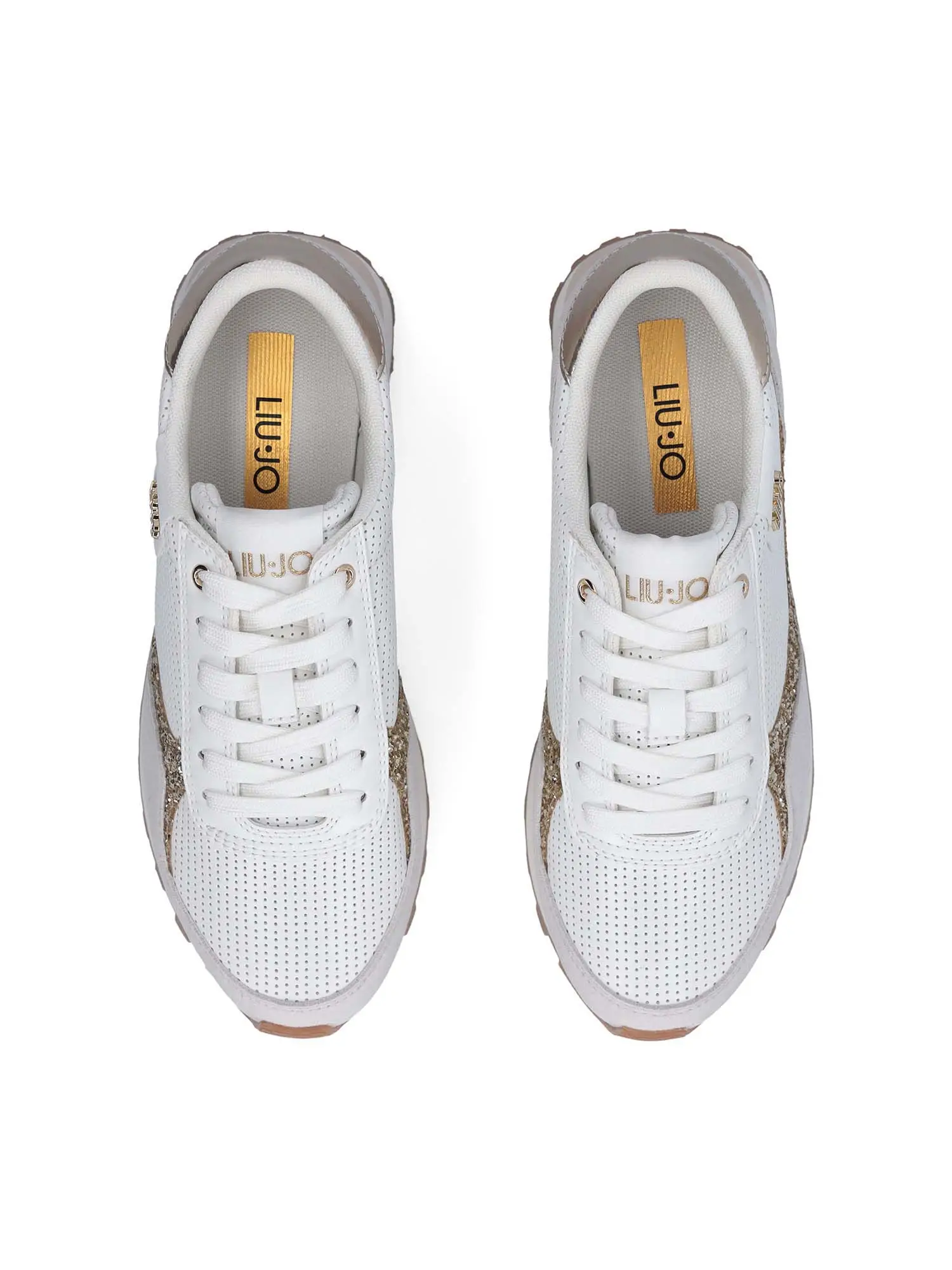 SNEAKERS DONNA - LIU-JO BIANCO-ORO - BA6065TX524 - Image 4