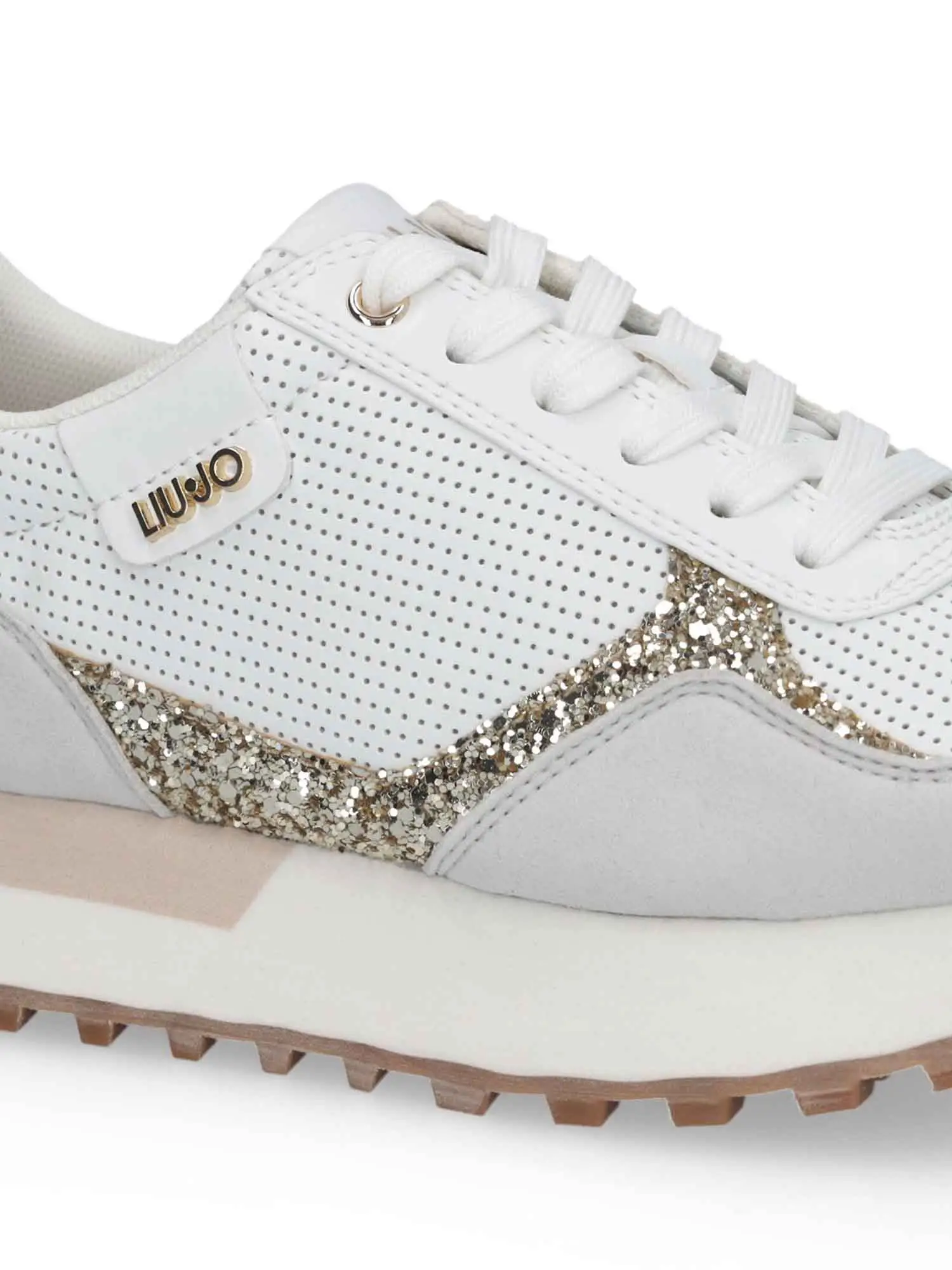 SNEAKERS DONNA - LIU-JO BIANCO-ORO - BA6065TX524 - Image 5