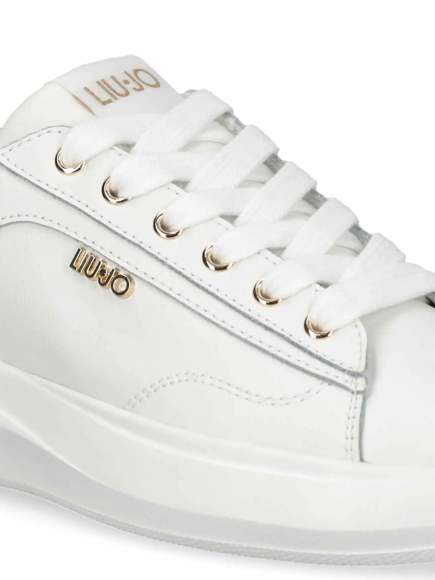 SNEAKERS DONNA - LIU-JO BIANCO-ORO - BA6069PX026 - Image 5
