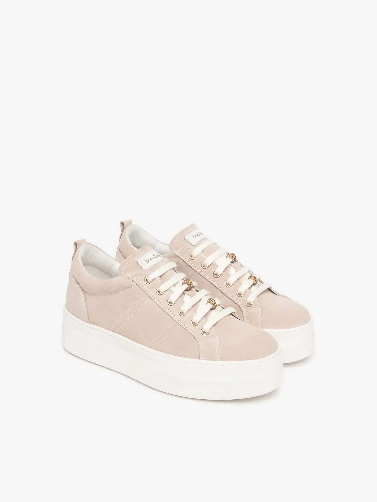 SNEAKERS DONNA - NERO GIARDINI BIANCO-ROSA - E615310D - Image 2