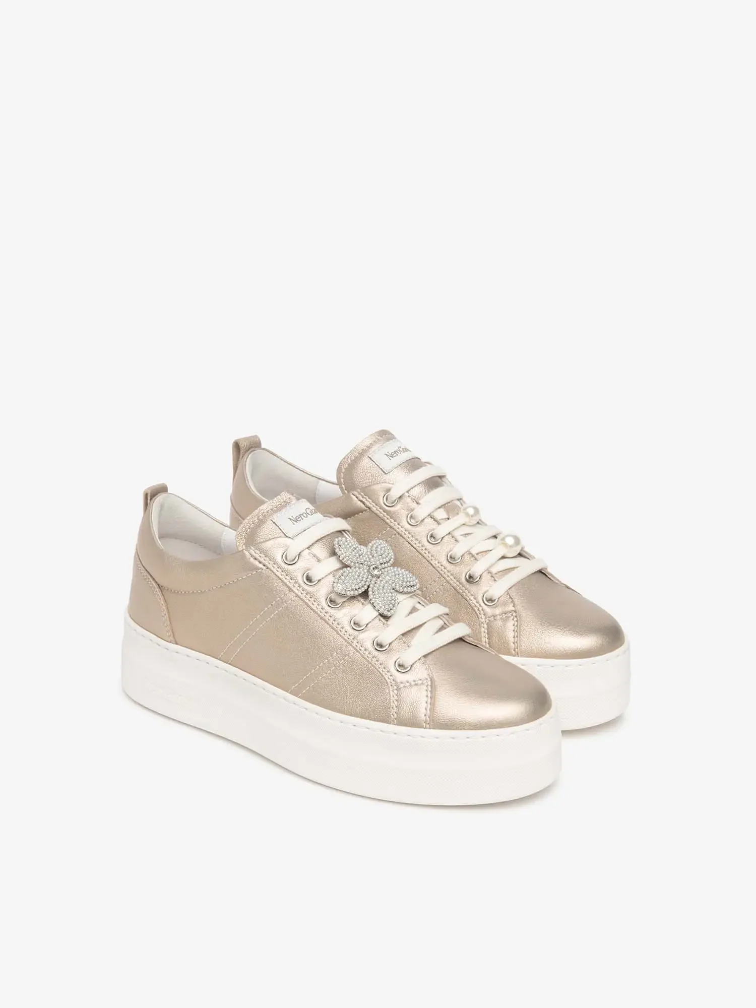 SNEAKERS DONNA - NERO GIARDINI ORO - E615312D - Image 2