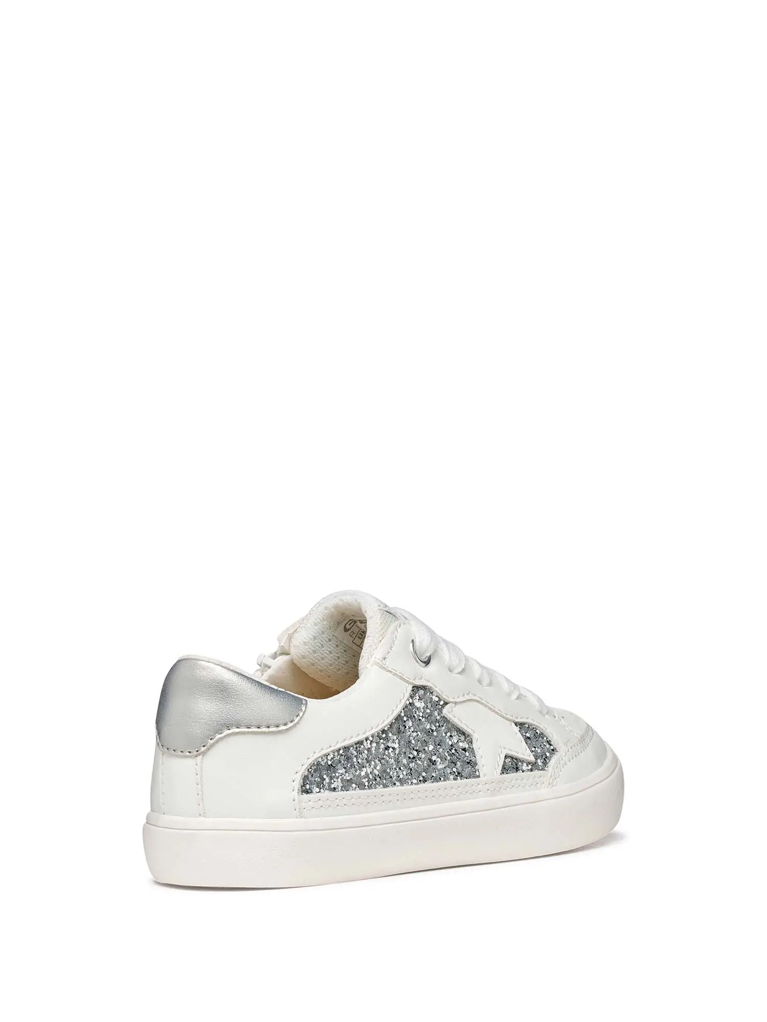 SNEAKERS RAGAZZA - GEOX BIANCO-ARGENTO - J654NB 0BCEW - Image 4