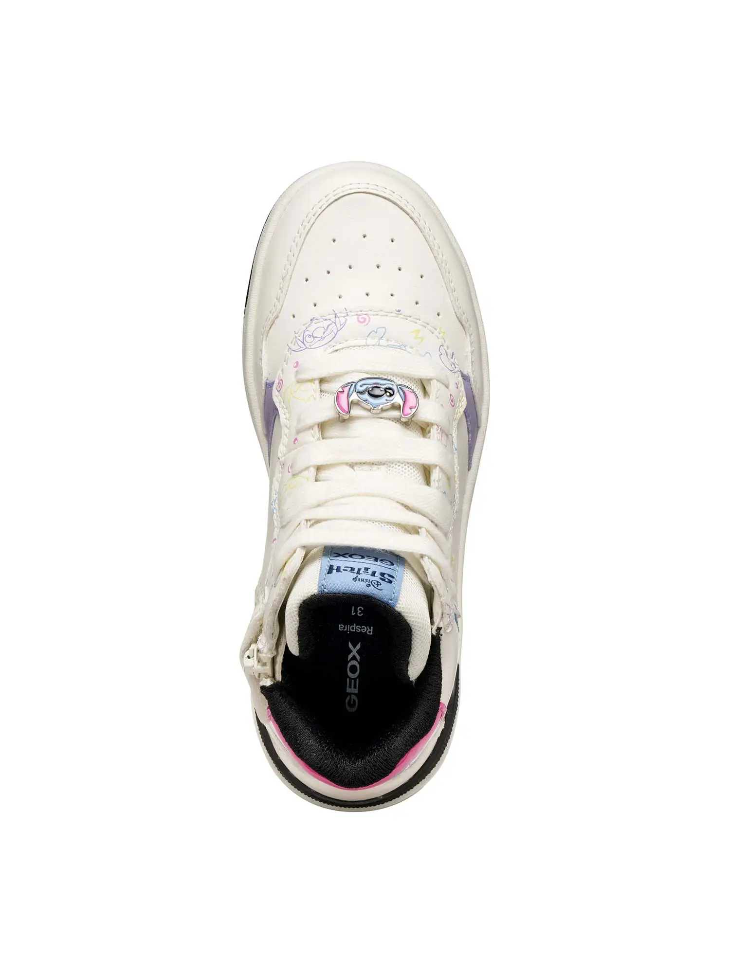 SNEAKERS RAGAZZA - GEOX BIANCO-MULTI - J56HXD 05404 - Image 5