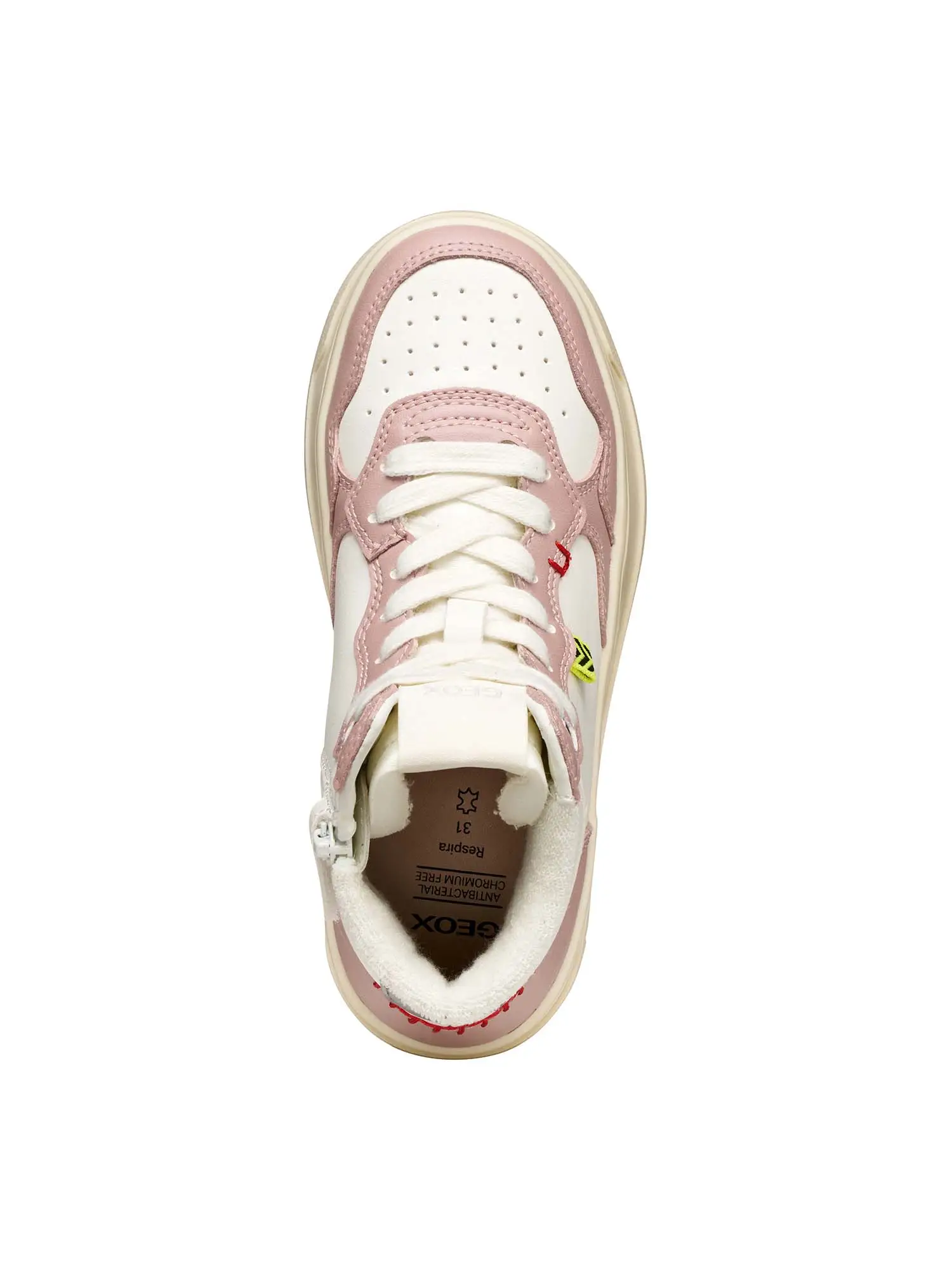 SNEAKERS RAGAZZA - GEOX BIANCO-ROSA - J56NLA 000BC - Image 5