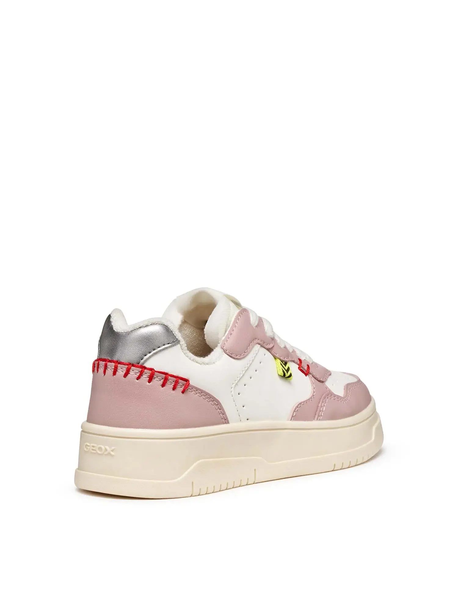 SNEAKERS RAGAZZA - GEOX BIANCO-ROSA - J56NLC 000BC - Image 4