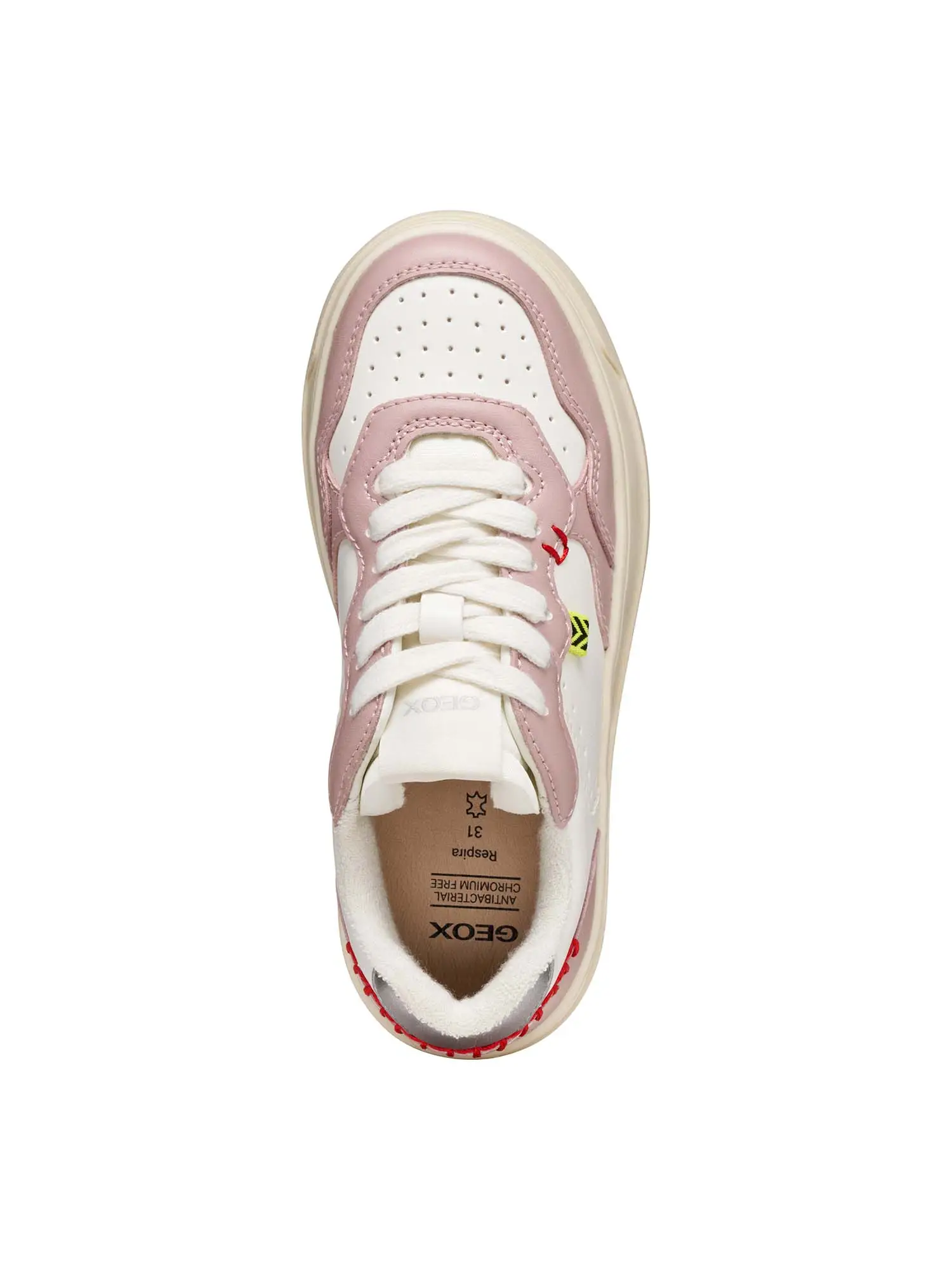 SNEAKERS RAGAZZA - GEOX BIANCO-ROSA - J56NLC 000BC - Image 5