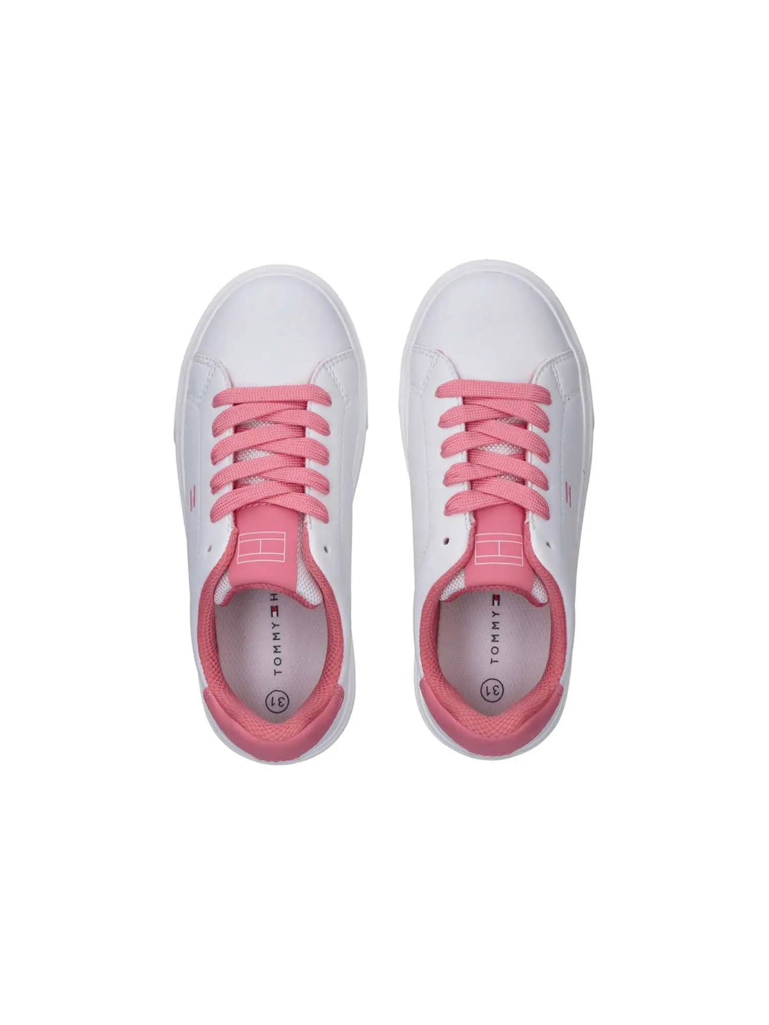 SNEAKERS RAGAZZA - TOMMY HILFIGER BIANCO-FUXIA - T3A9-34238-1355 - Image 3