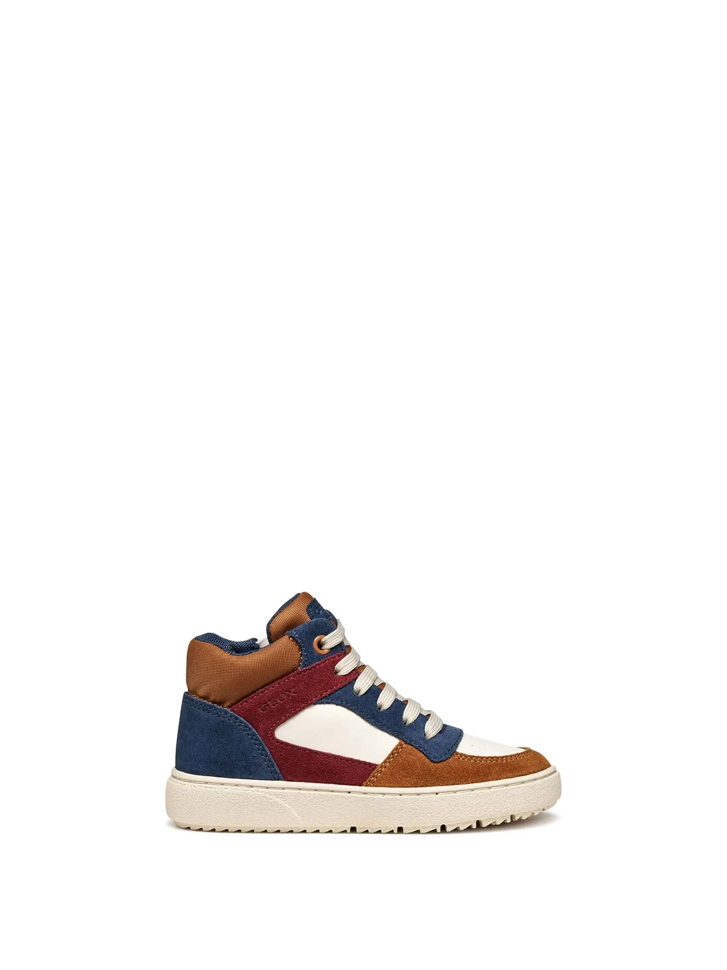 SNEAKERS RAGAZZO - GEOX AVORIO-MARRONE - J46LDC 05422