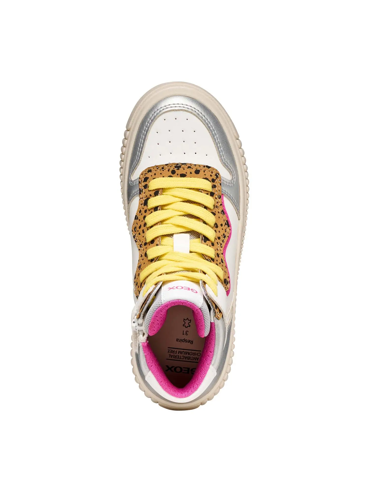 SNEAKERS RAGAZZO - GEOX BIANCO-FUXIA - J56M3B 054AJ - Image 5