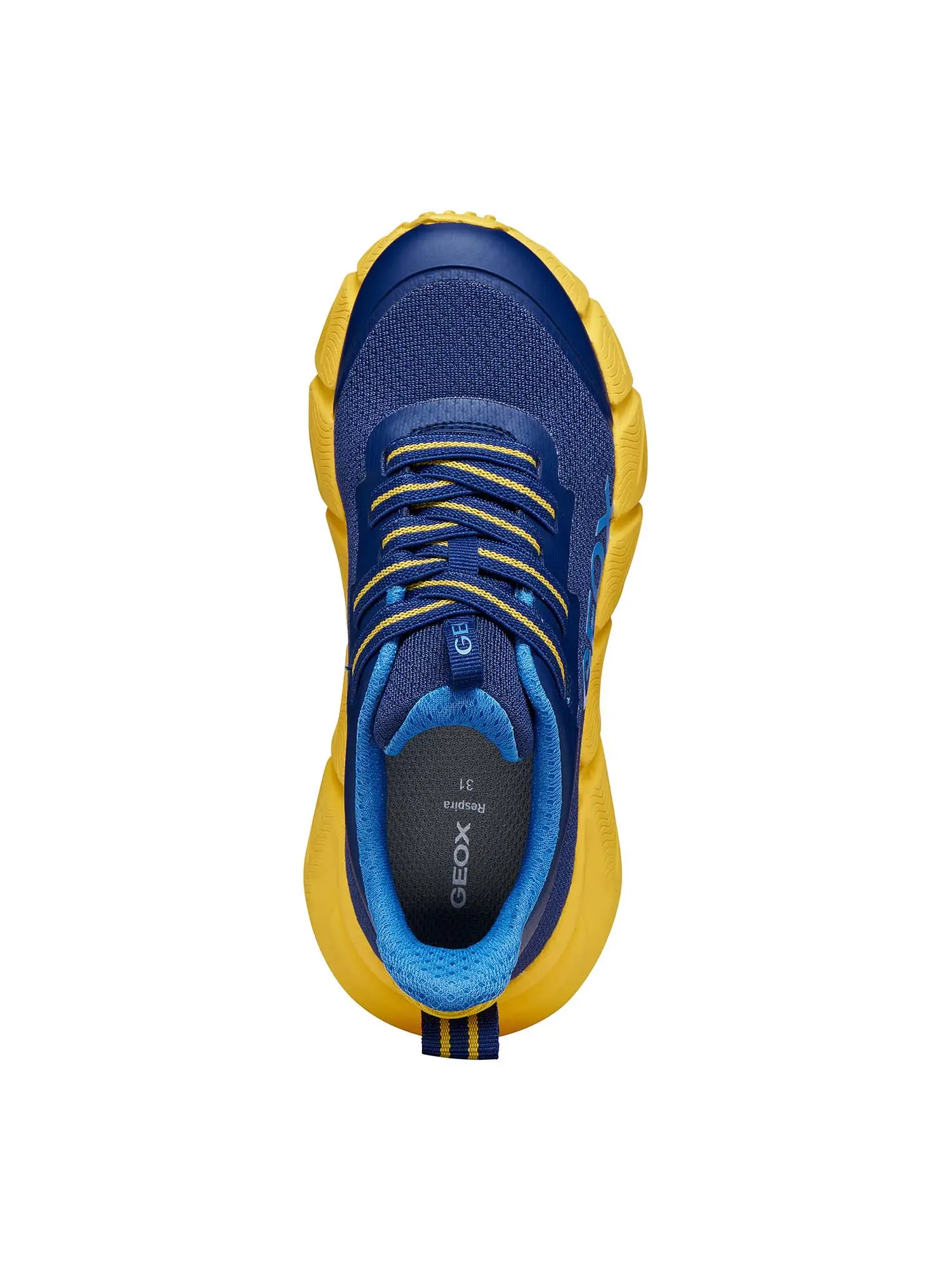 SNEAKERS RAGAZZO - GEOX NAVY-GIALLO - J46N1A 0149J - Image 5