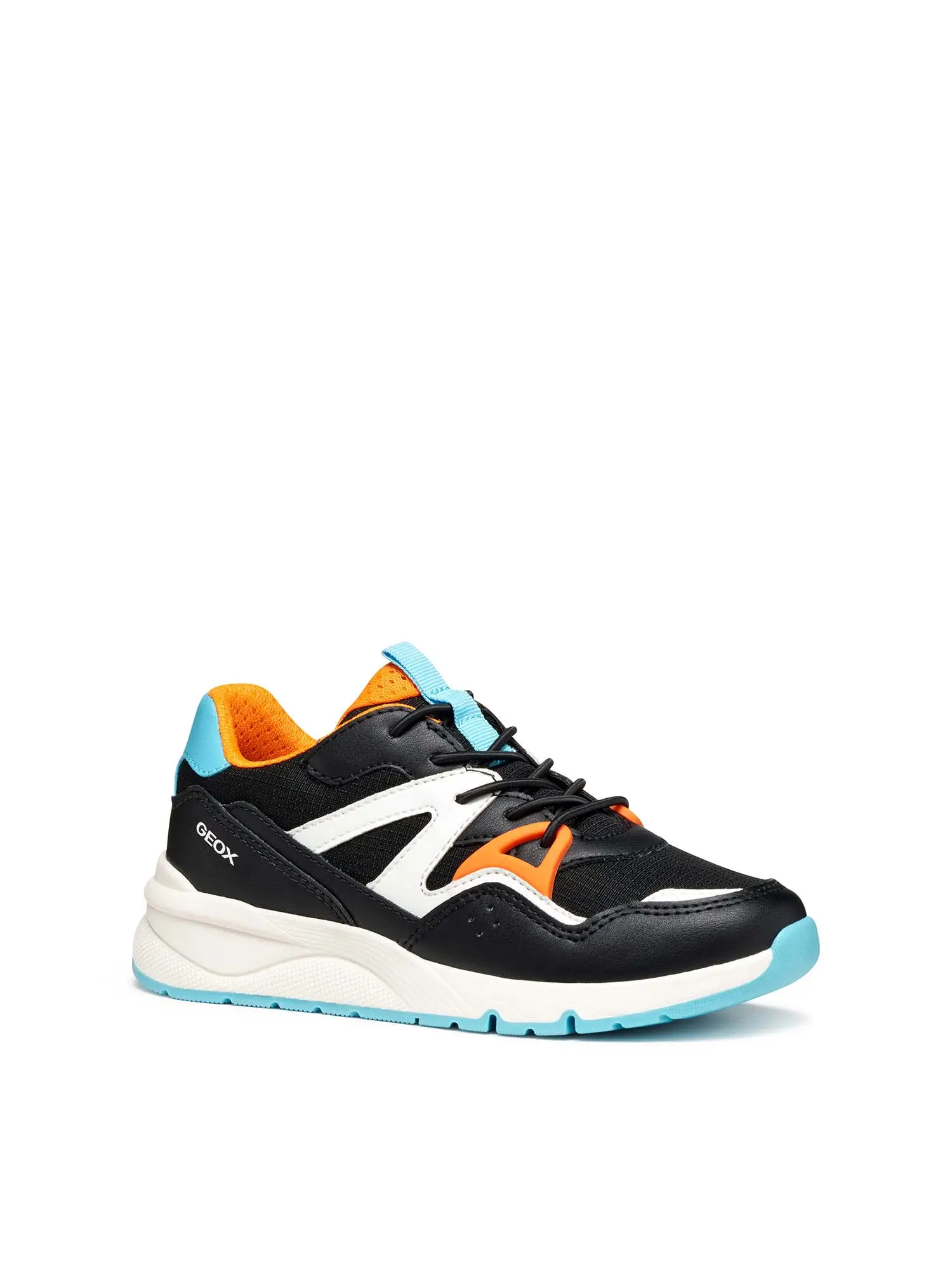 SNEAKERS RAGAZZO - GEOX NERO-ARANCIO - J56H0C 054FU - Image 2