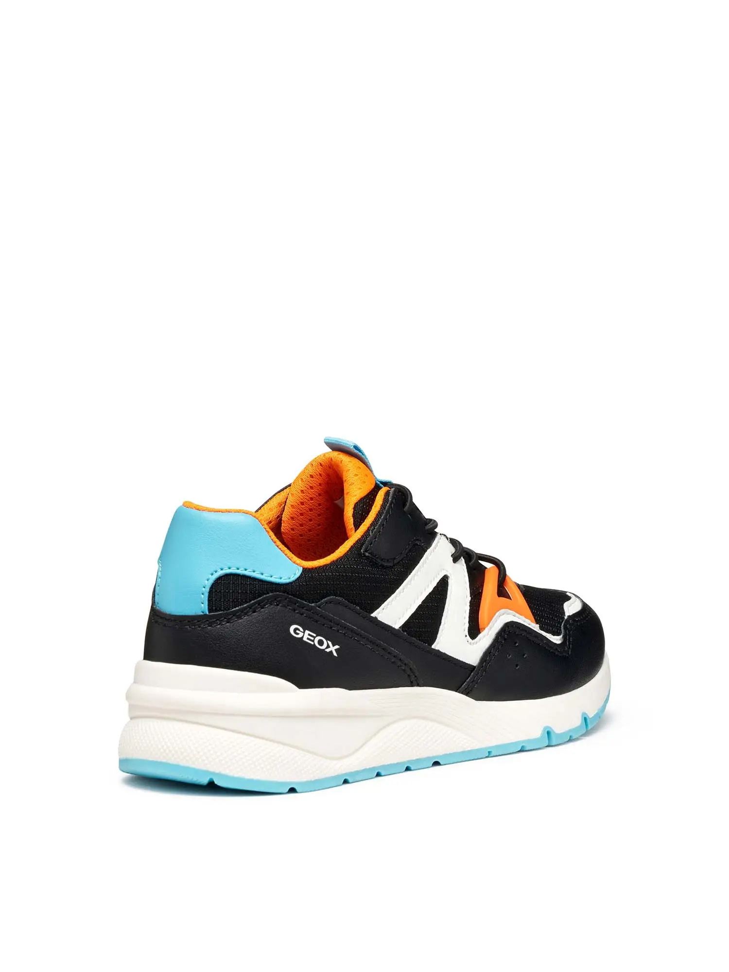 SNEAKERS RAGAZZO - GEOX NERO-ARANCIO - J56H0C 054FU - Image 4