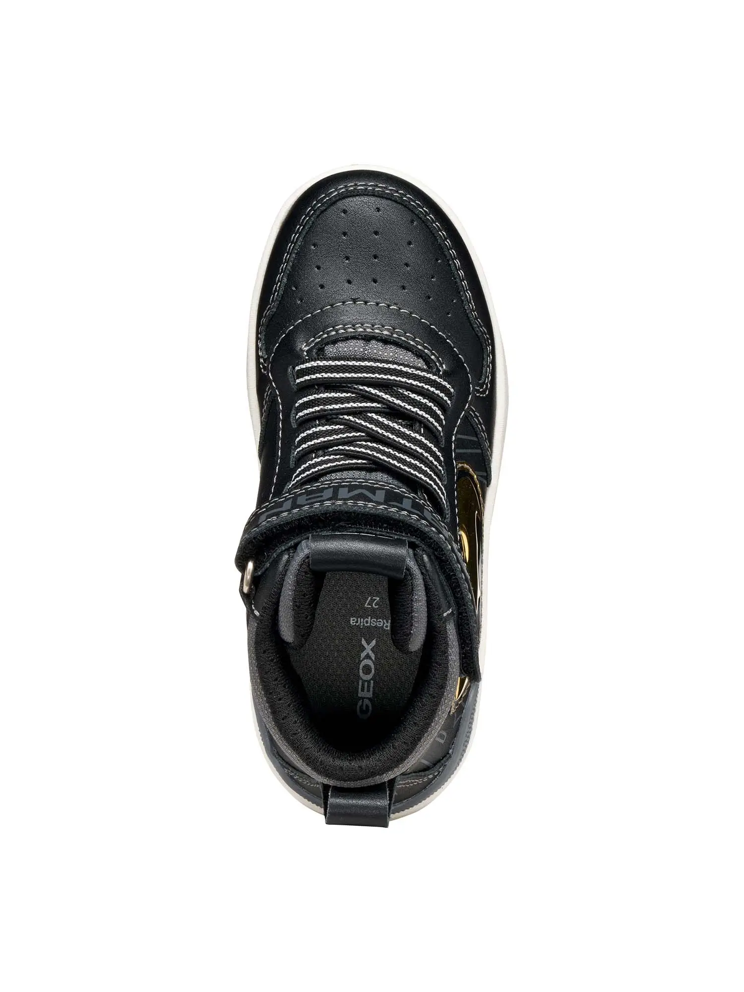 SNEAKERS RAGAZZO - GEOX NERO-ORO - J56LQG 05411 - Image 5