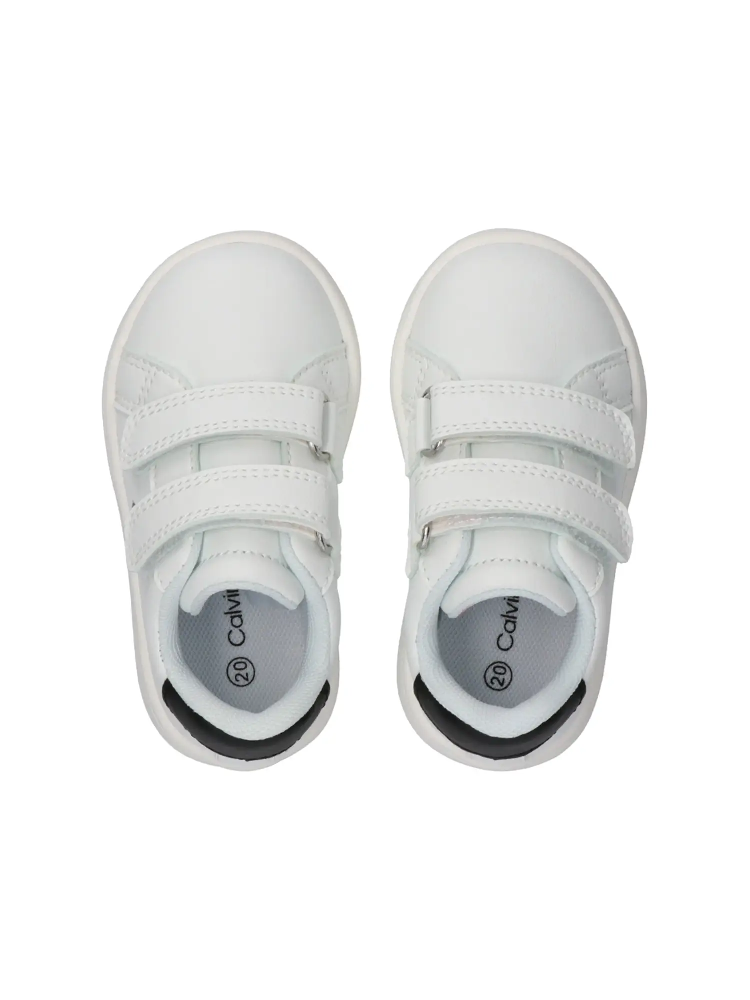 SNEAKERS UNISEX BAMBINO - CALVIN KLEIN BIANCO-NERO - V1X9-83275-1355 - Image 4