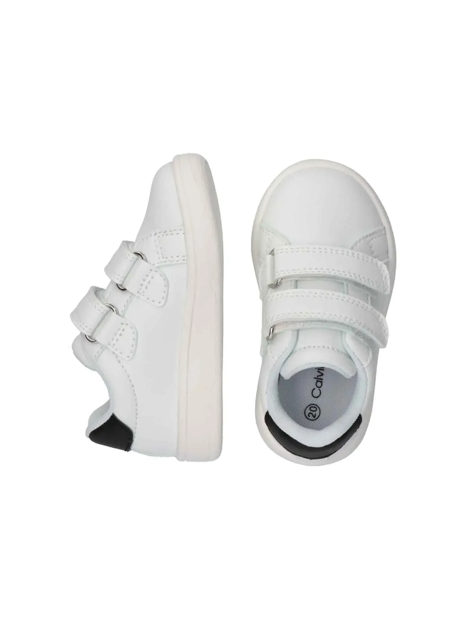 SNEAKERS UNISEX BAMBINO - CALVIN KLEIN BIANCO-NERO - V1X9-83275-1355 - Image 5