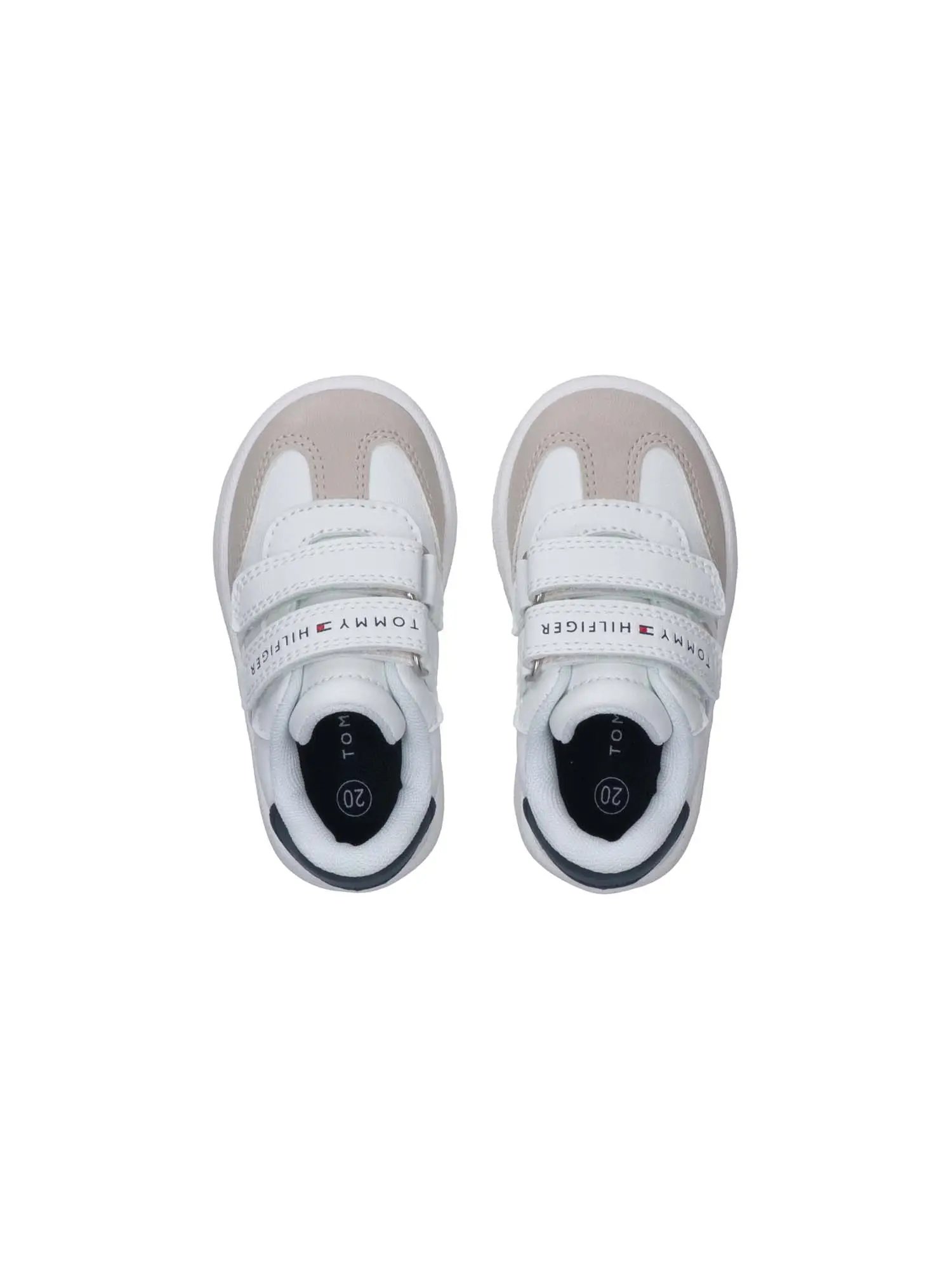 SNEAKERS UNISEX BAMBINO - TOMMY HILFIGER BEIGE-BIANCO - T1X9-34342-1269 - Image 3