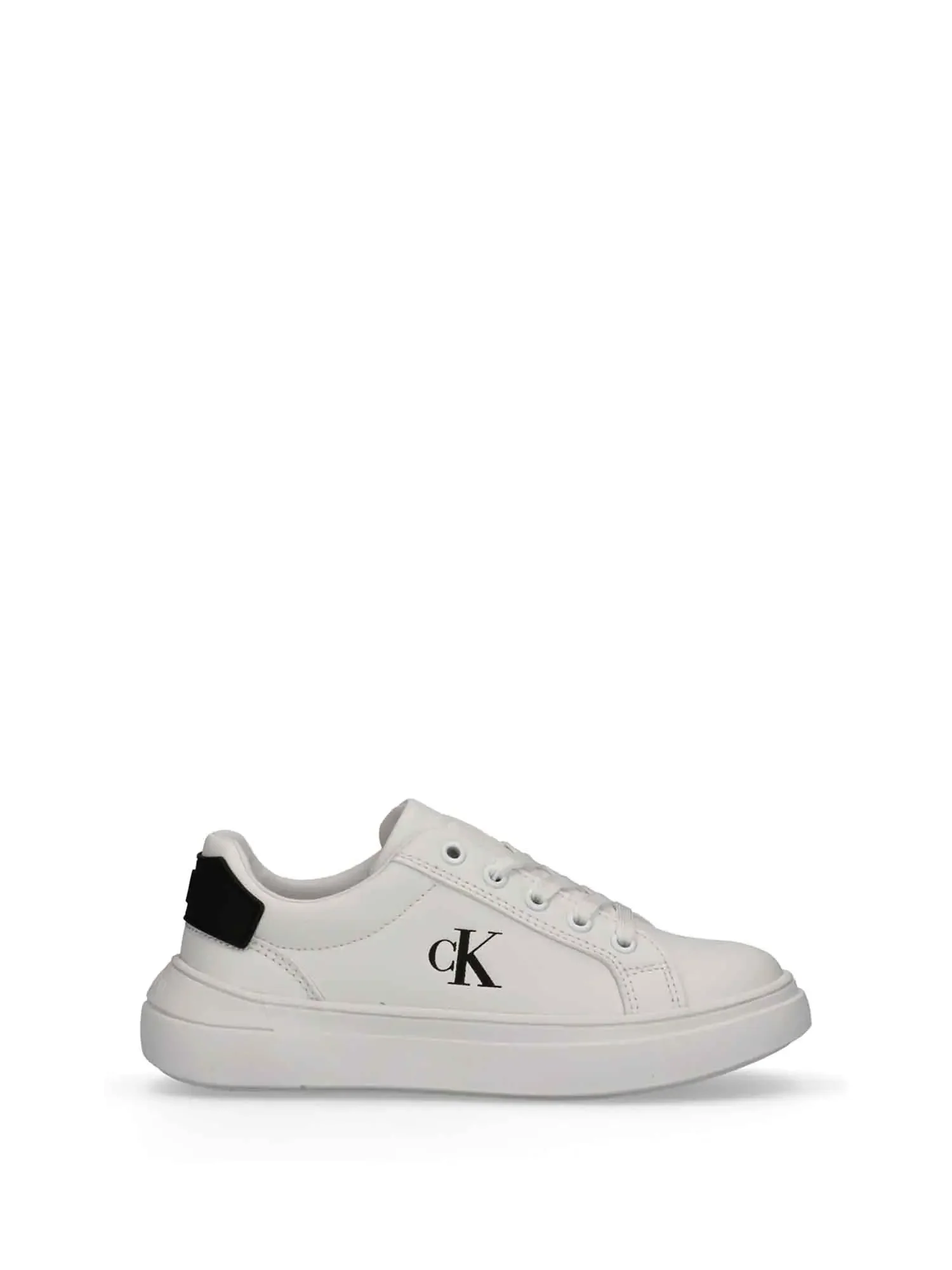 SNEAKERS UNISEX - CALVIN KLEIN BIANCO-NERO - V3X9-83300-1355
