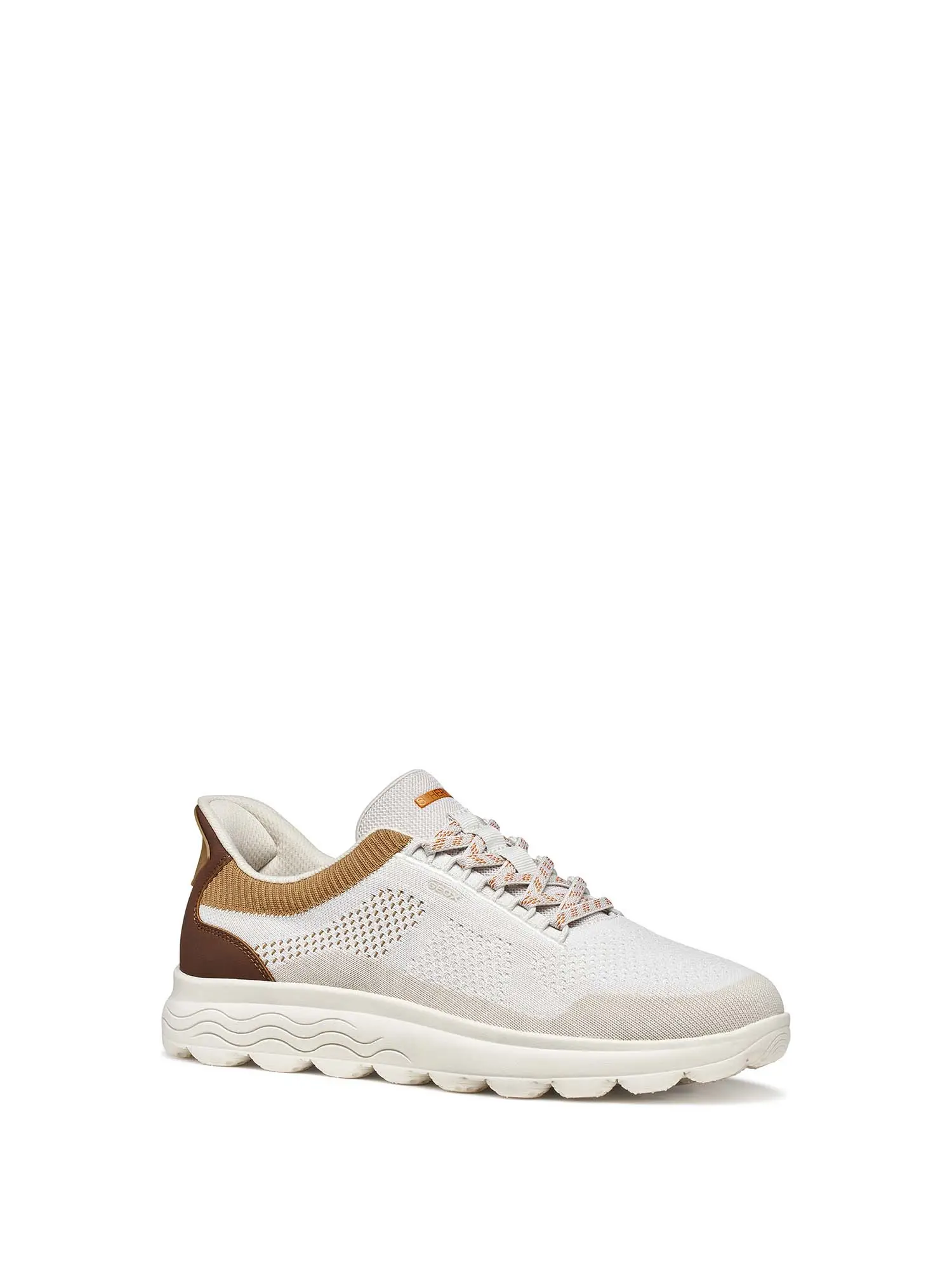 SNEAKERS UOMO - GEOX BIANCO-MARRONE - U65MPE 06KEK - Image 2