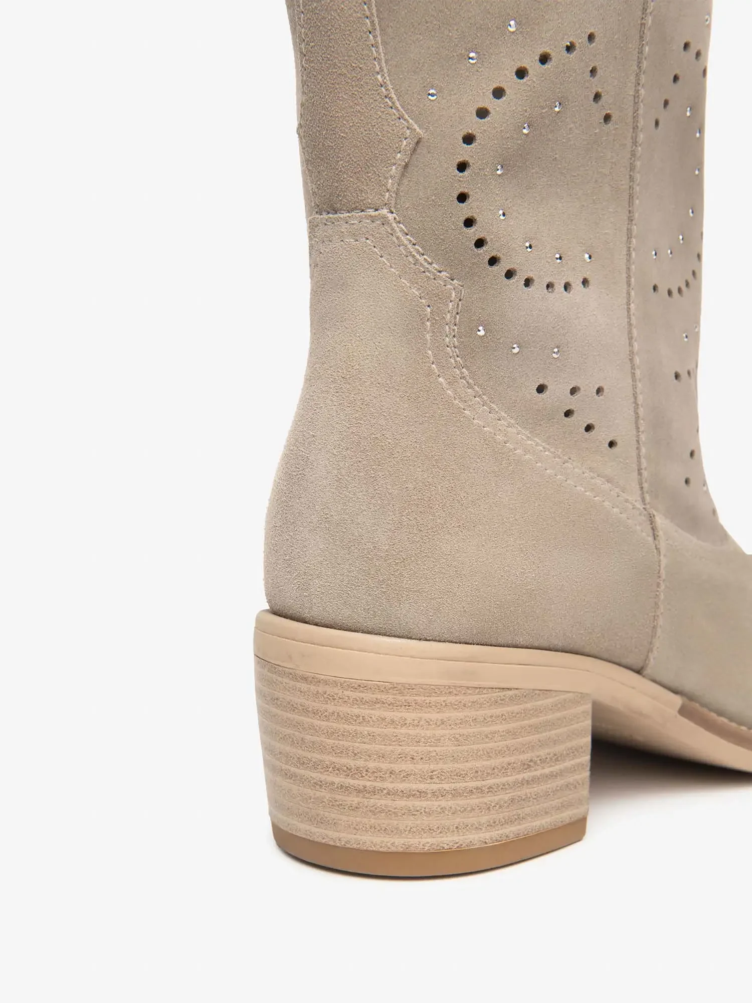 STIVALE DONNA - NERO GIARDINI BEIGE - E615122D - Image 3