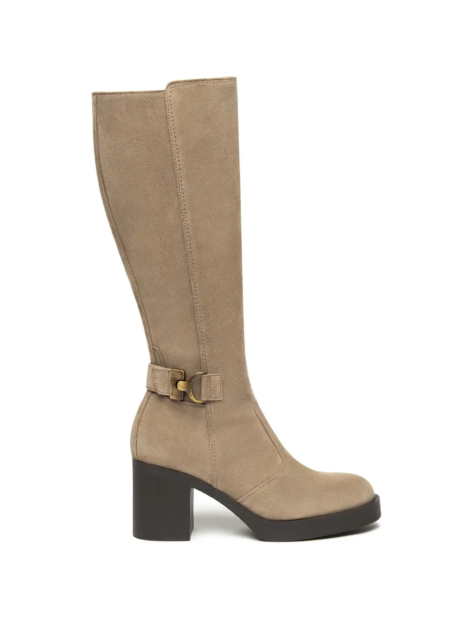 STIVALE DONNA - NERO GIARDINI BEIGE - I514660D