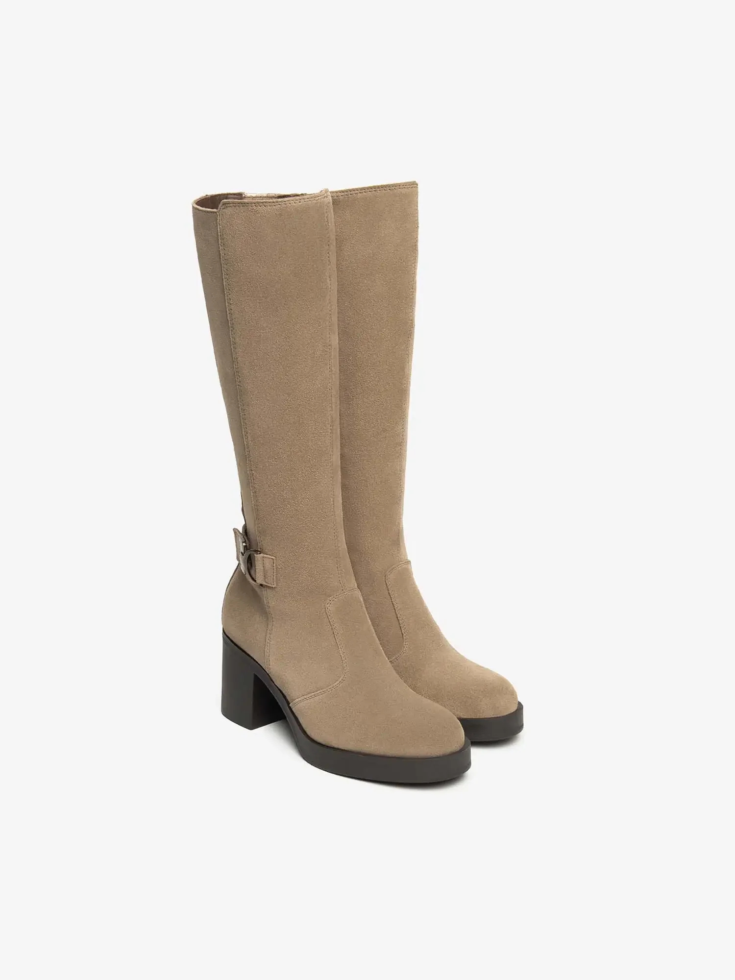 STIVALE DONNA - NERO GIARDINI BEIGE - I514660D - Image 2