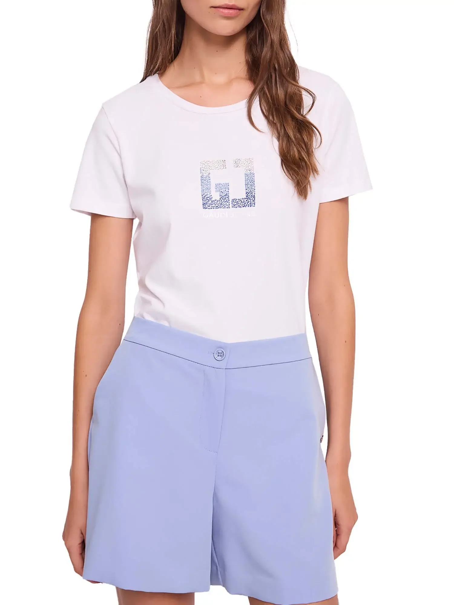T-SHIRT DONNA - GAUDI JEANS BIANCO - 611BD64040