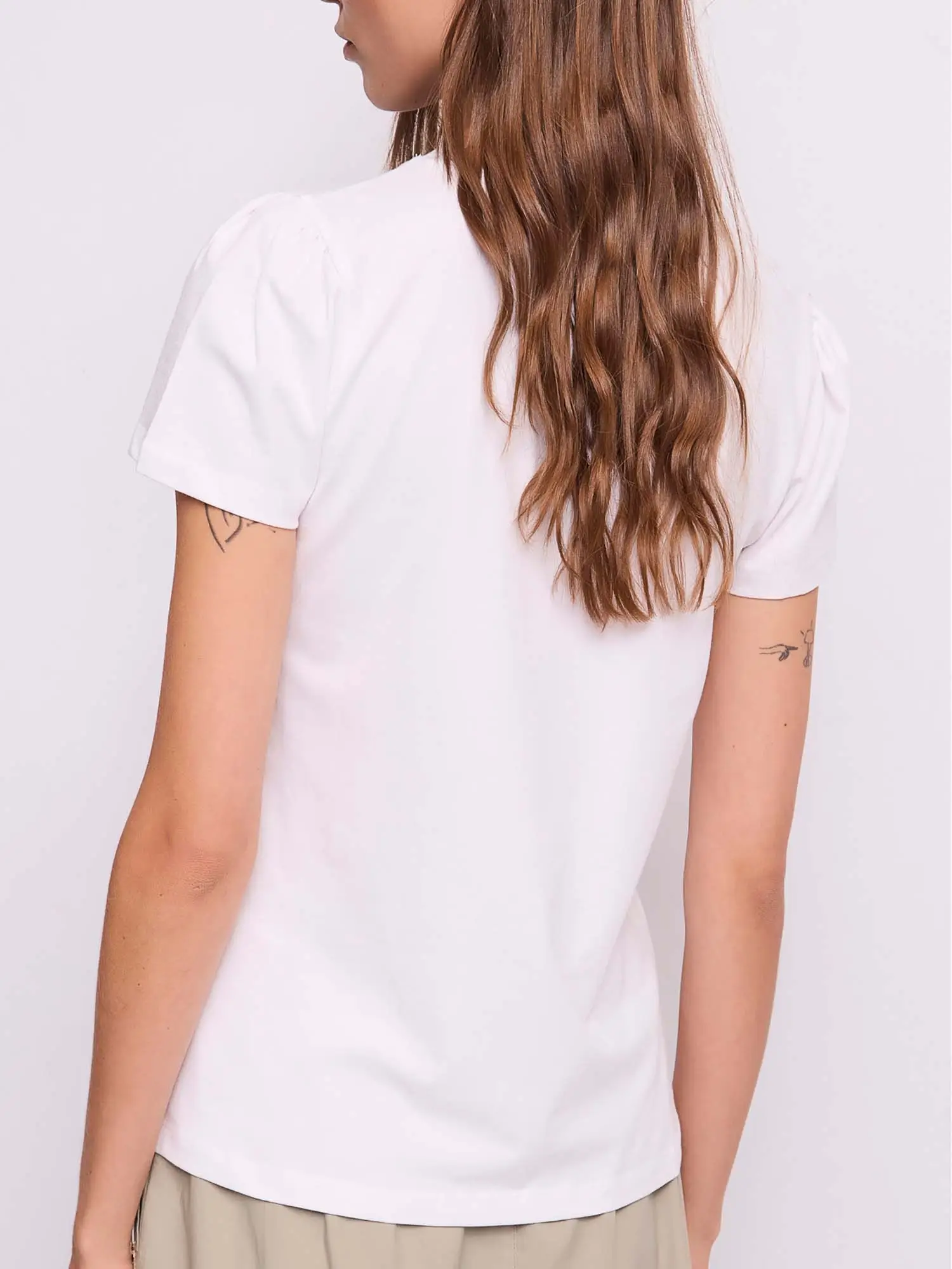 T-SHIRT DONNA - GAUDI JEANS BIANCO - 611BD64049 - Image 2