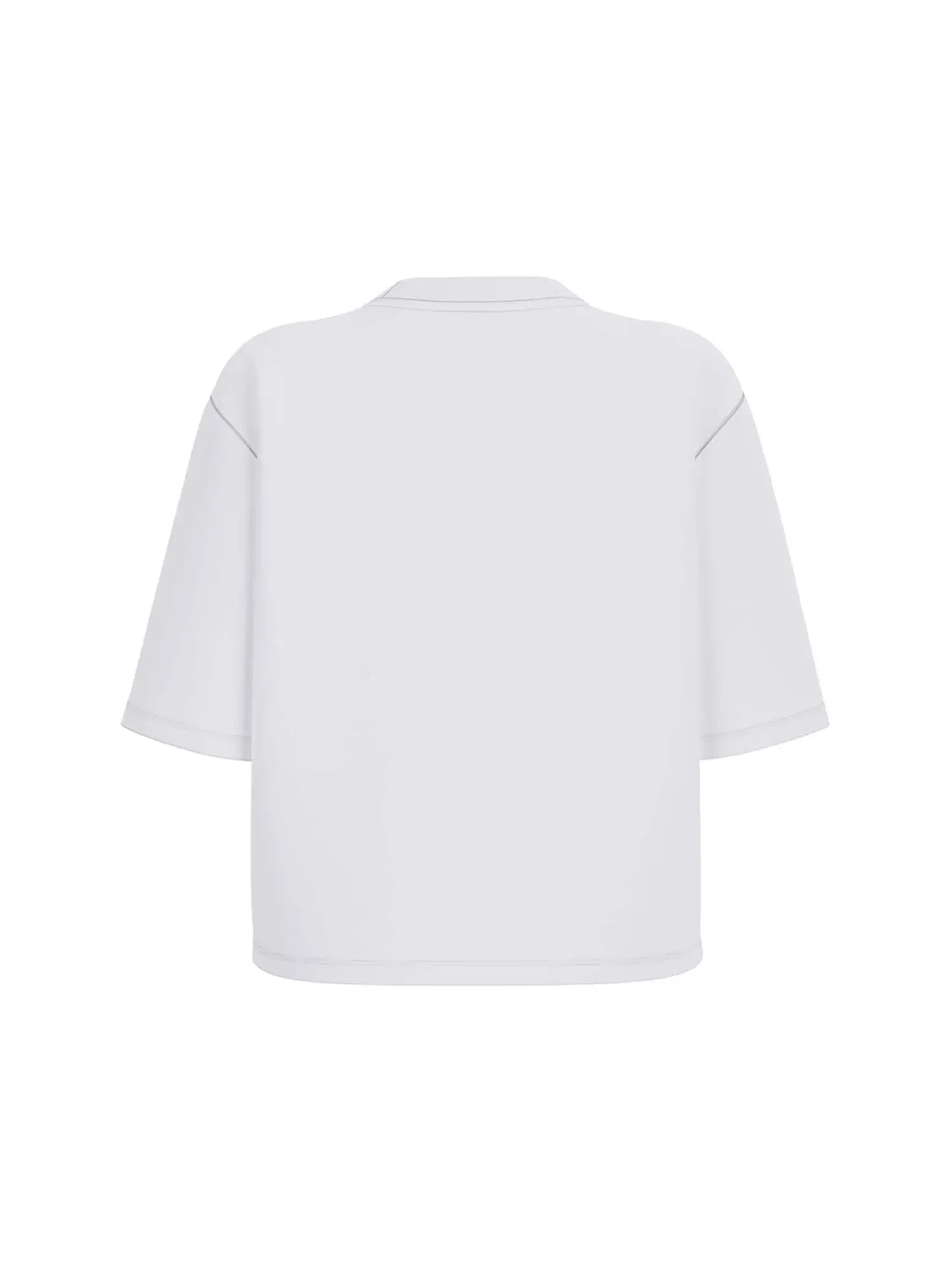 T-SHIRT DONNA - GUESS ATHLEISURE BIANCO - V4YI06 I3Z14 - Image 2