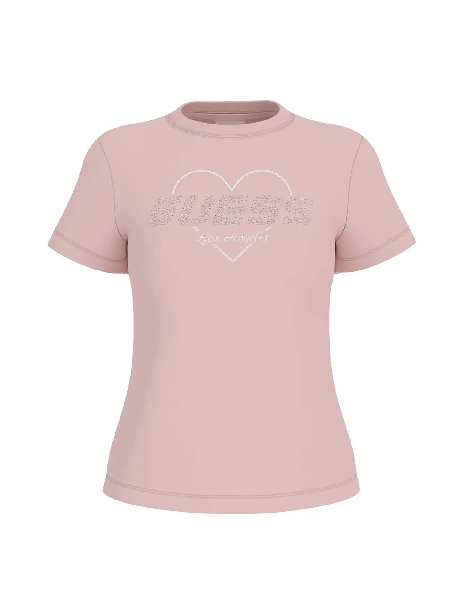 T-SHIRT DONNA - GUESS ATHLEISURE ROSA - V5GI10 K9RM1