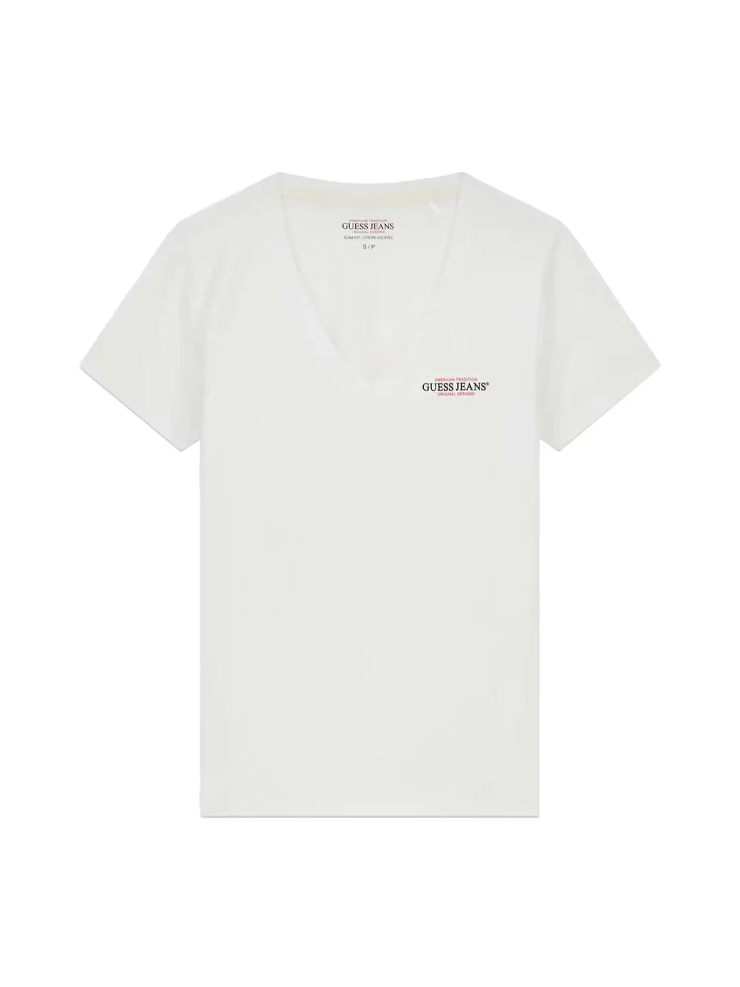 T-SHIRT DONNA - GUESS JEANS BIANCO - W4YI23 J1314