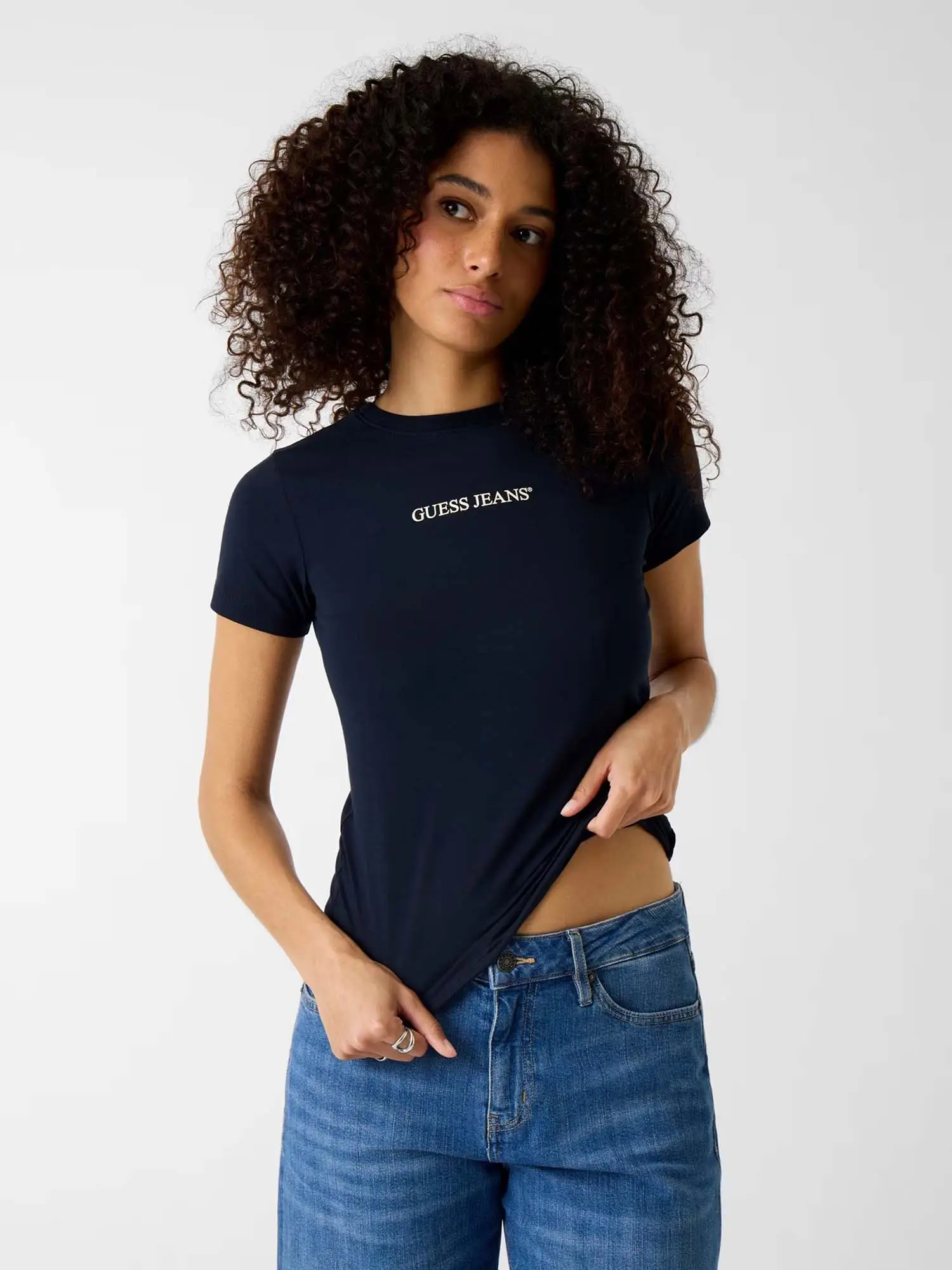 T-SHIRT DONNA - GUESS JEANS BLU - W4YI01 J1314 - Image 2