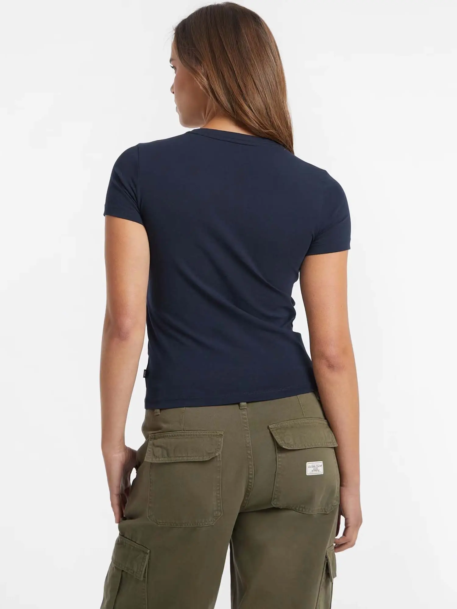 T-SHIRT DONNA - GUESS JEANS BLU - W4YI01 J1314 - Image 3