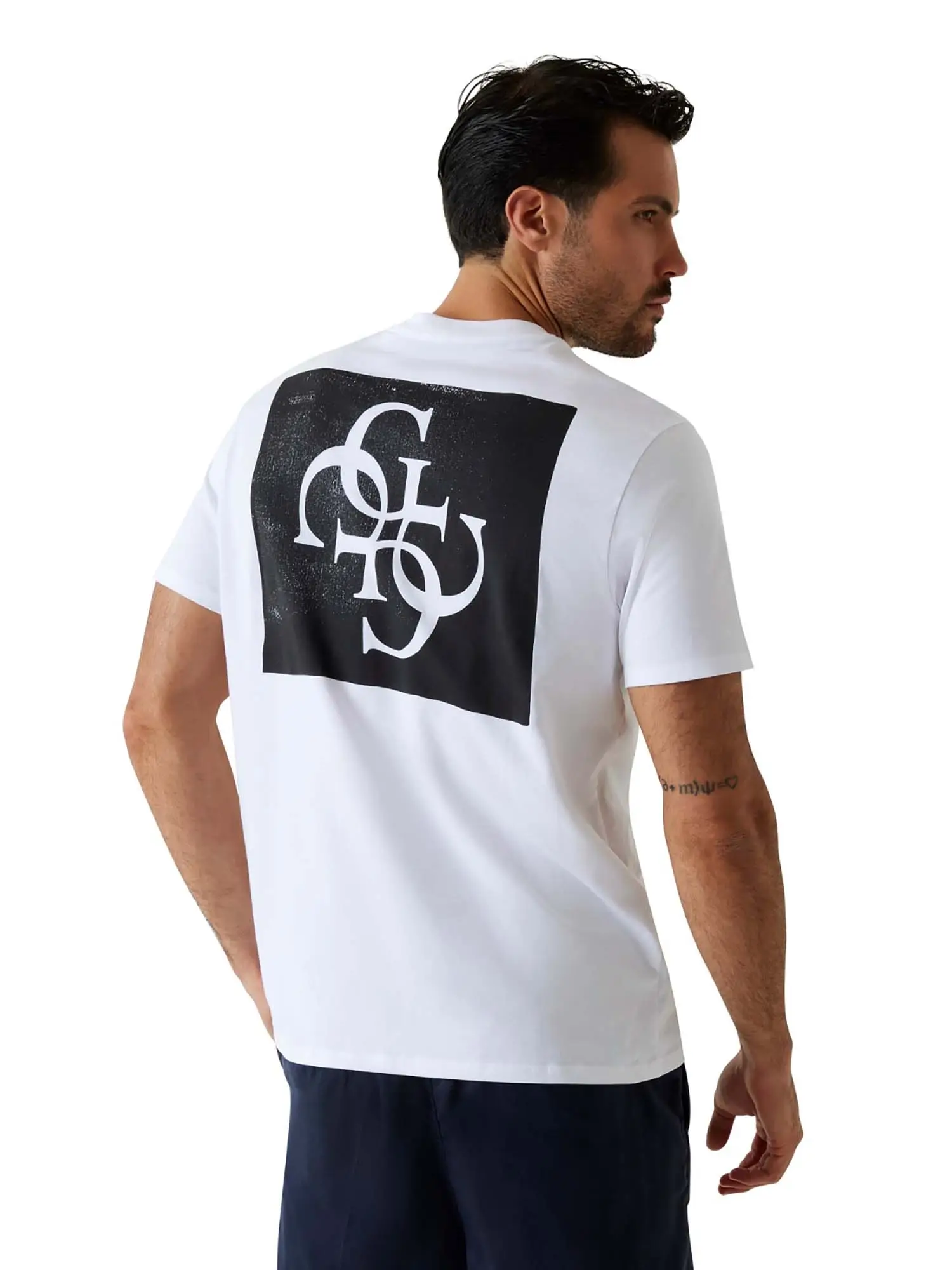 T-SHIRT UOMO - GUESS APPAREL BIANCO - M6GI27 K3249 - Image 4