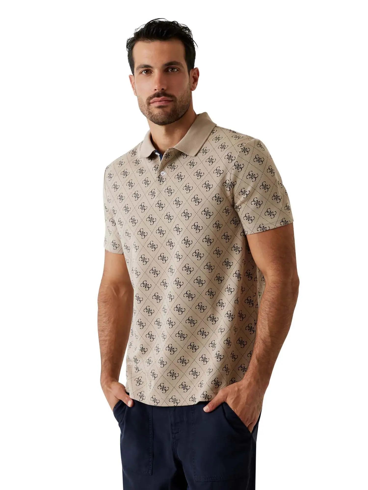 T-SHIRT UOMO - GUESS APPAREL TAUPE - M6GP04 K3073 - Image 3