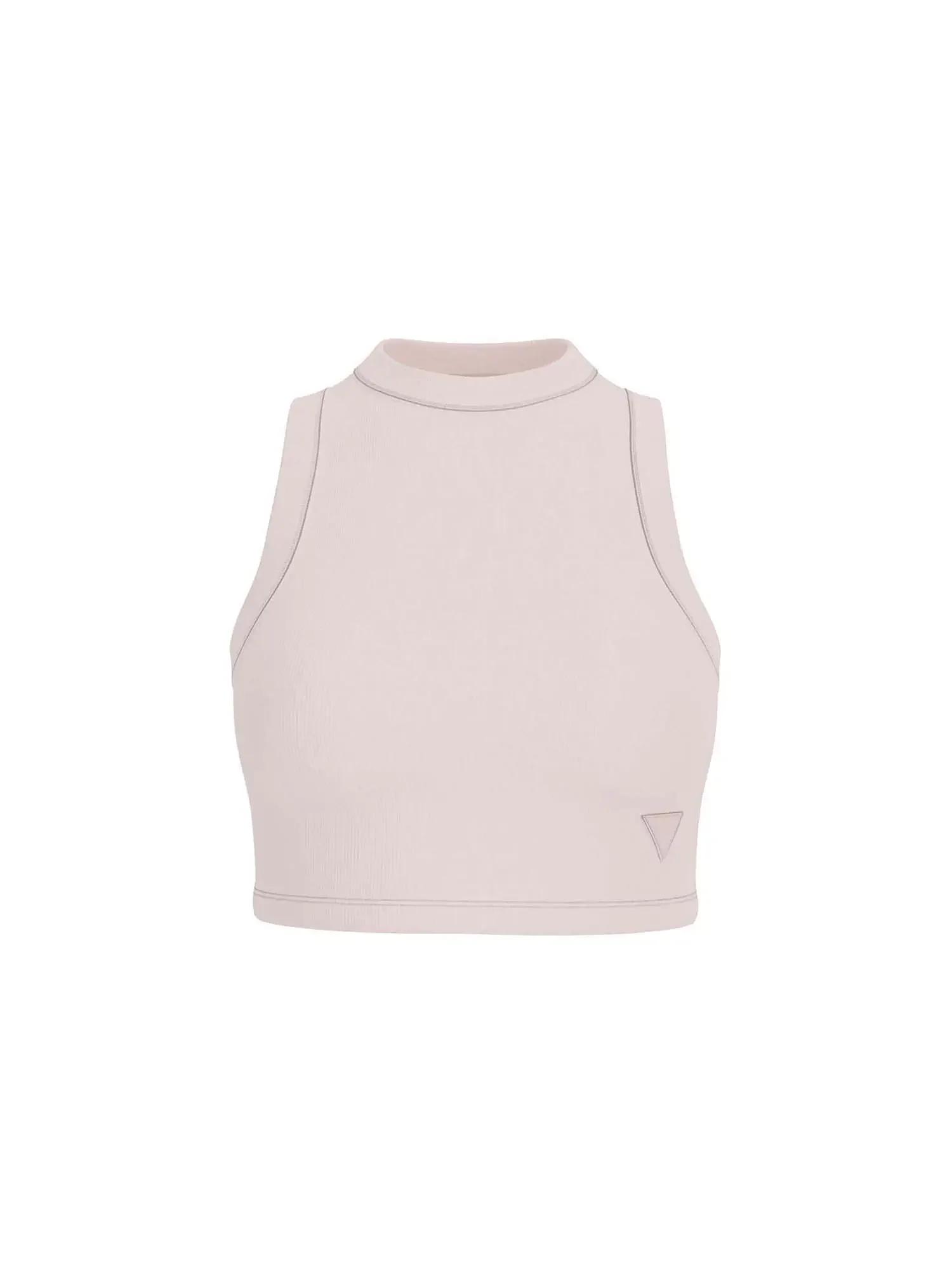 TOP DONNA - GUESS ATHLEISURE BIANCO SPORCO - V3GP19 K8RT2