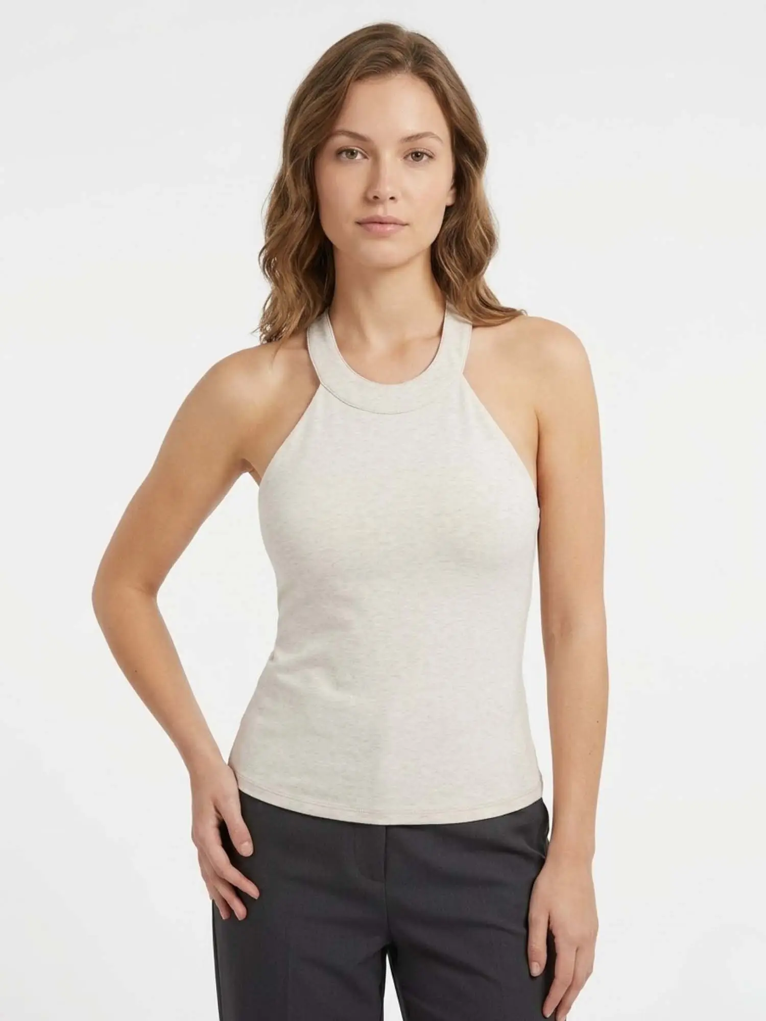 TOP DONNA - GUESS ATHLEISURE BIANCO - V6RP09 KD932 - Image 3