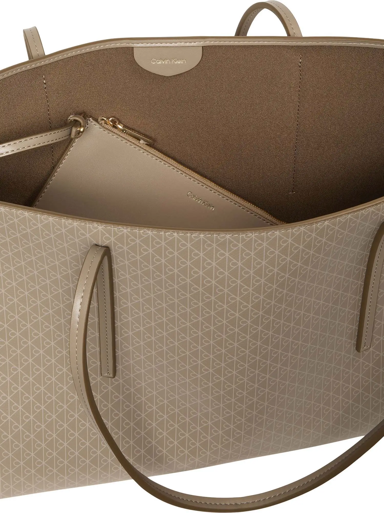 TOTE DONNA - CALVIN KLEIN TAUPE - LV04F3266G - Image 4