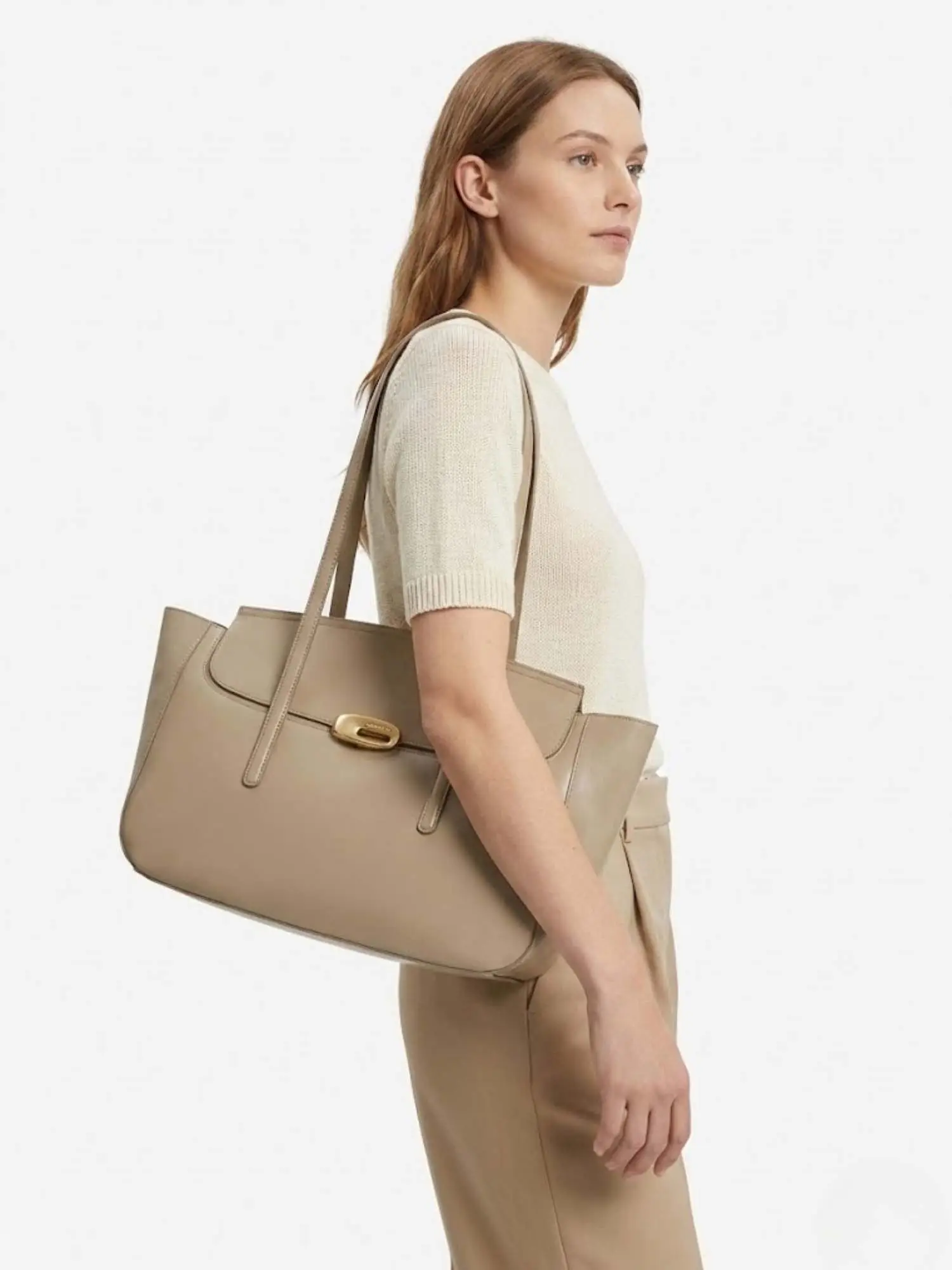 TOTE DONNA - CALVIN KLEIN TAUPE - LV04F3336G - Image 4