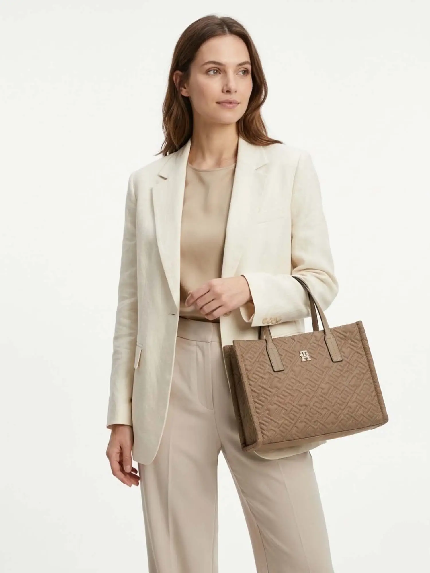 TOTE DONNA - TOMMY HILFIGER TAUPE - AW0AW18162 - Image 5