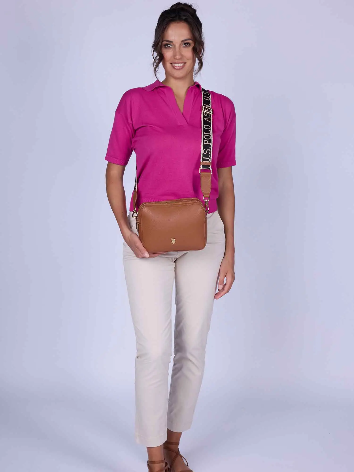 TRACOLLA DONNA - US POLO ASSN. CAMEL - BEUE58716WVP - Image 4
